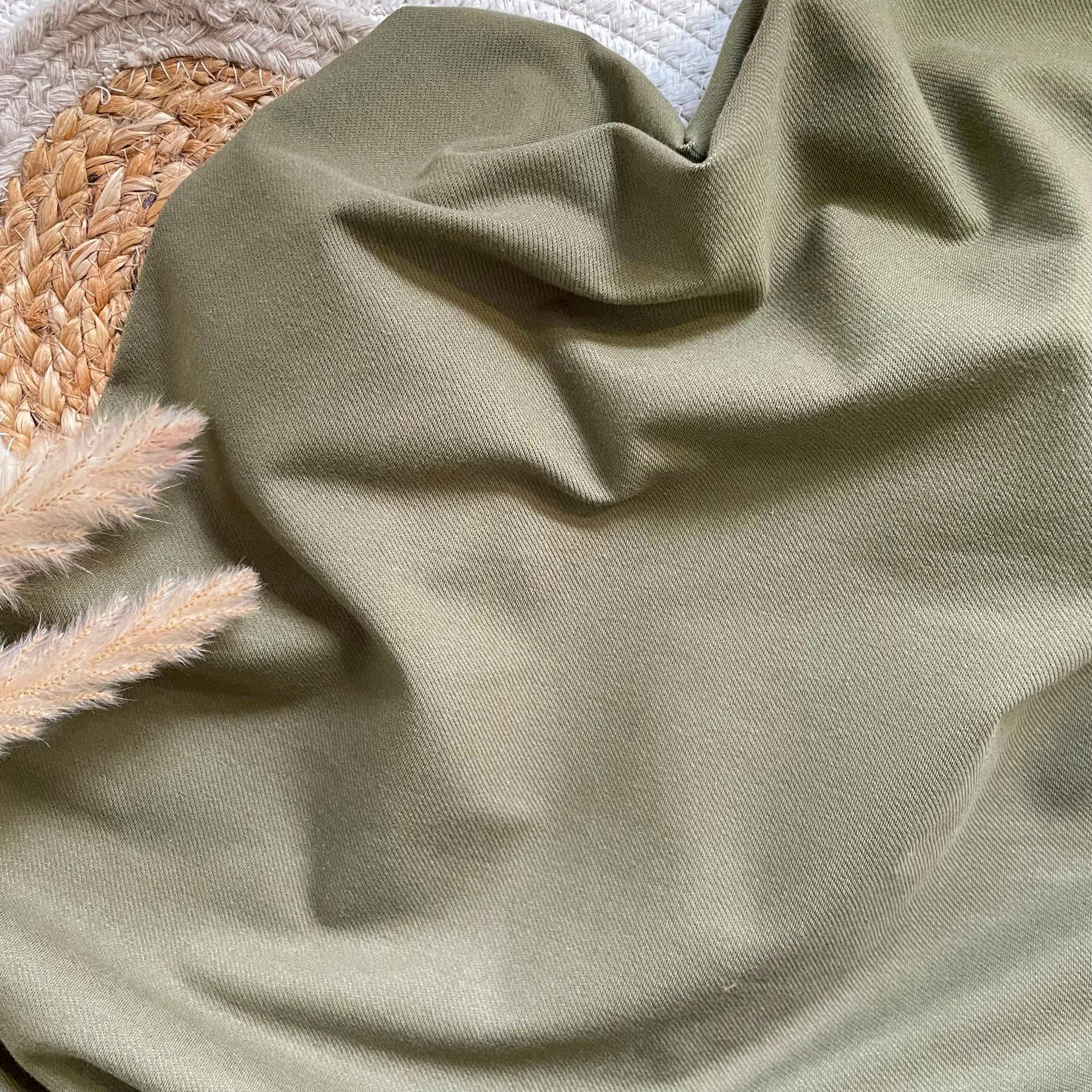 Jersey effet jeans - Kaki