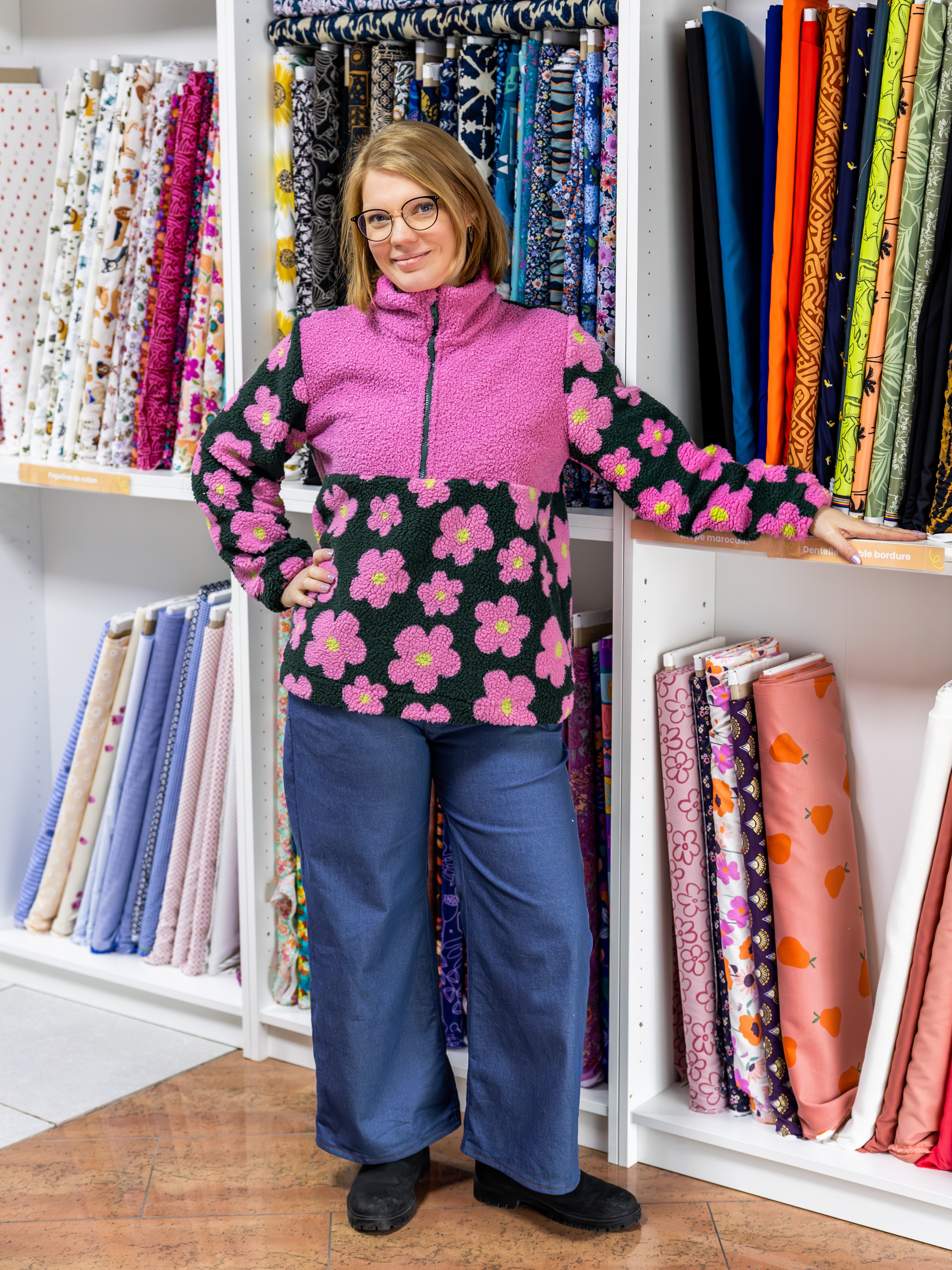 Teddy doublé polaire - rose girly