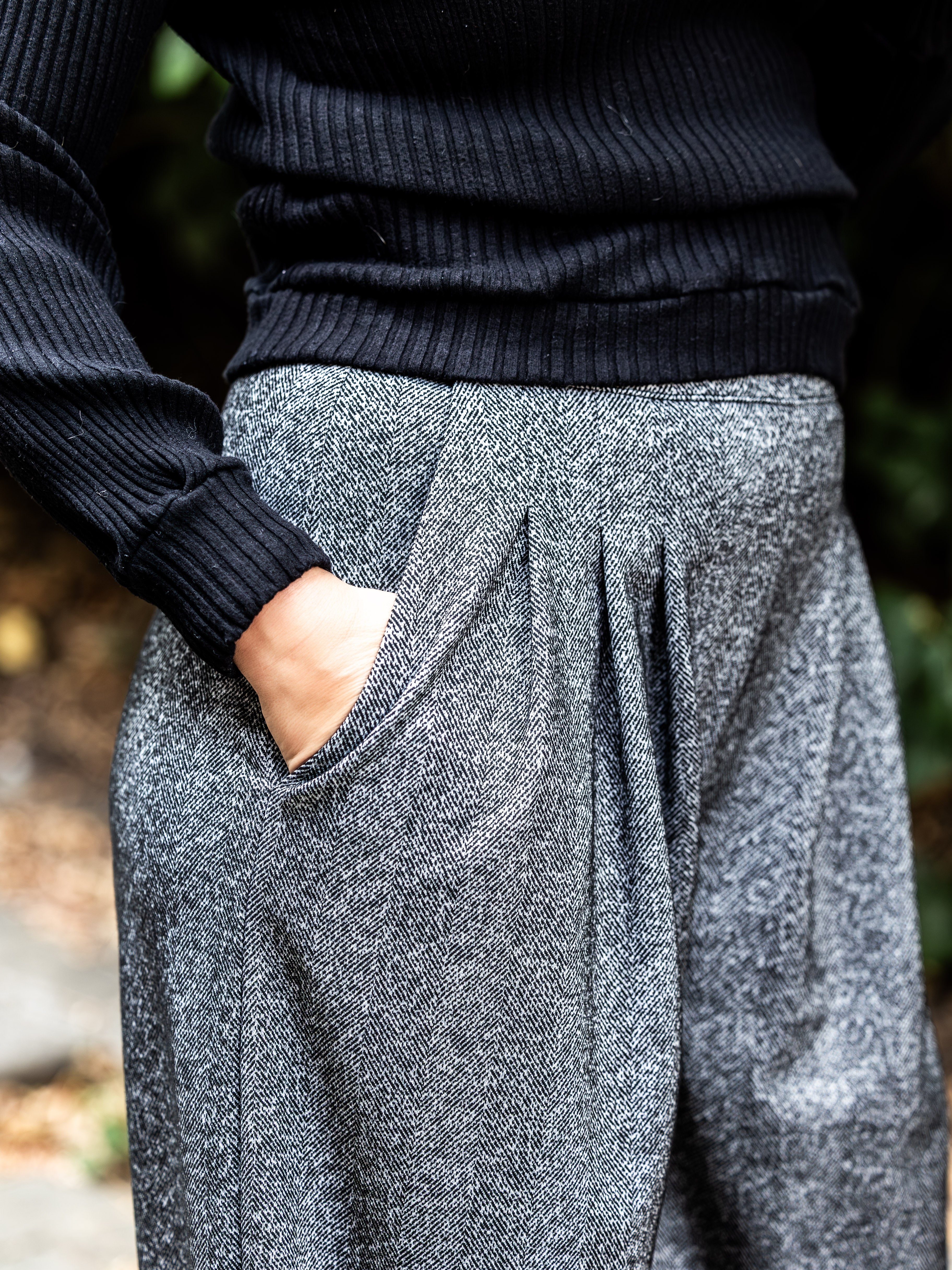 PECAN - le pantalon à plis - FEMME