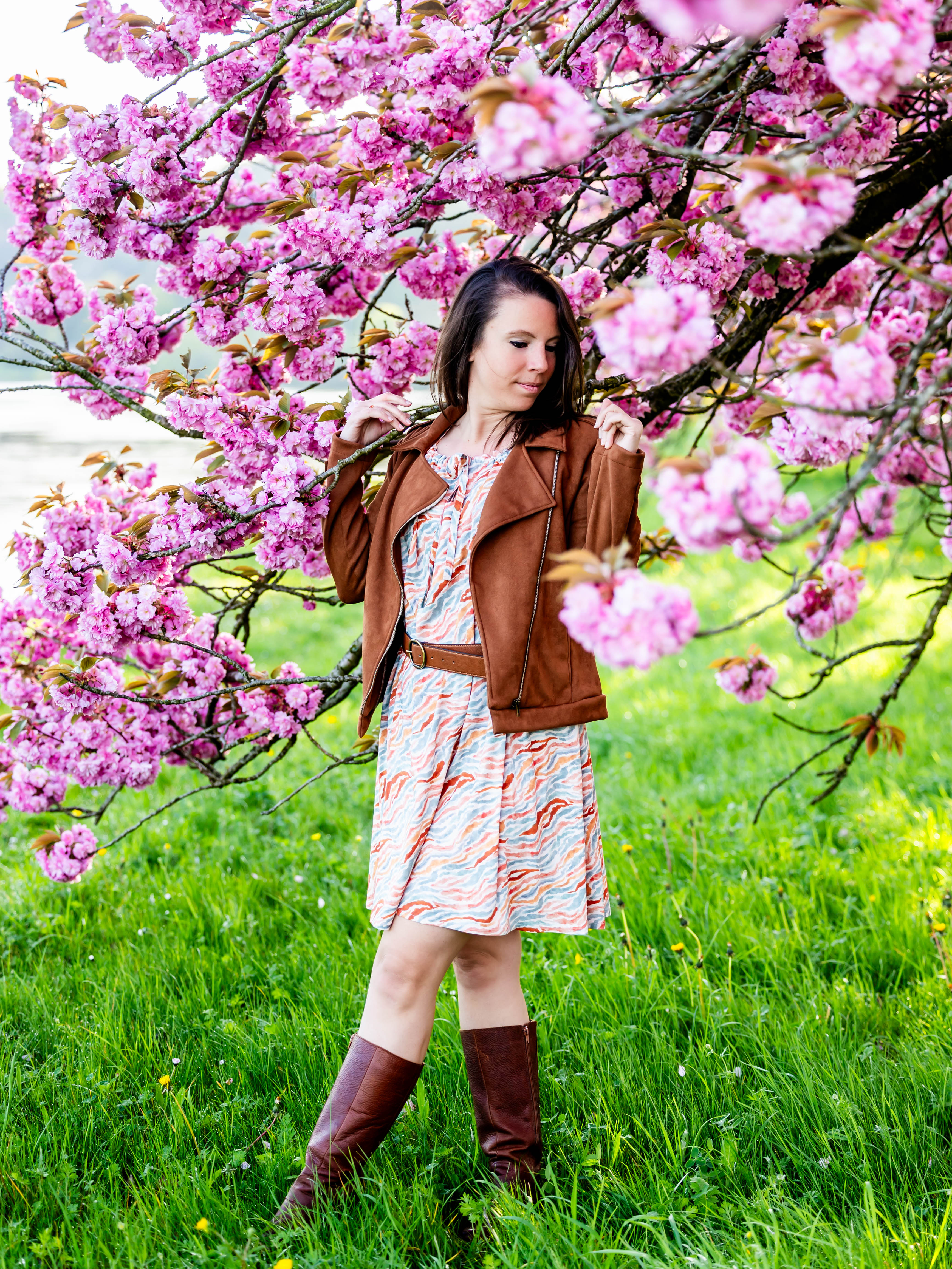 Suédine stretch - Cognac