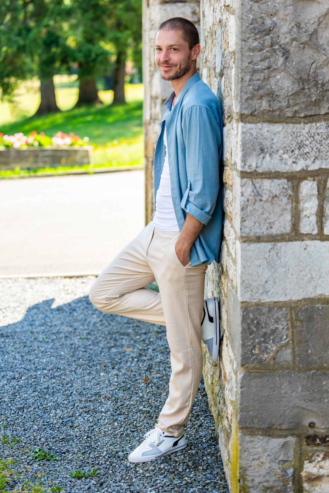 DRAGON HOMME - la chemise au col mao