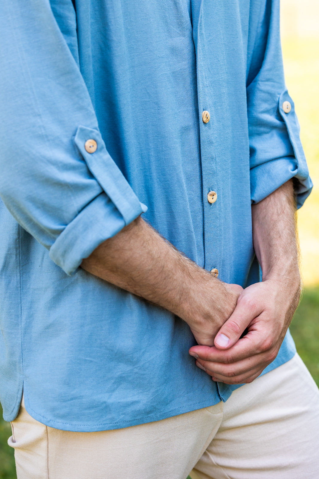 DRAGON HOMME - la chemise au col mao