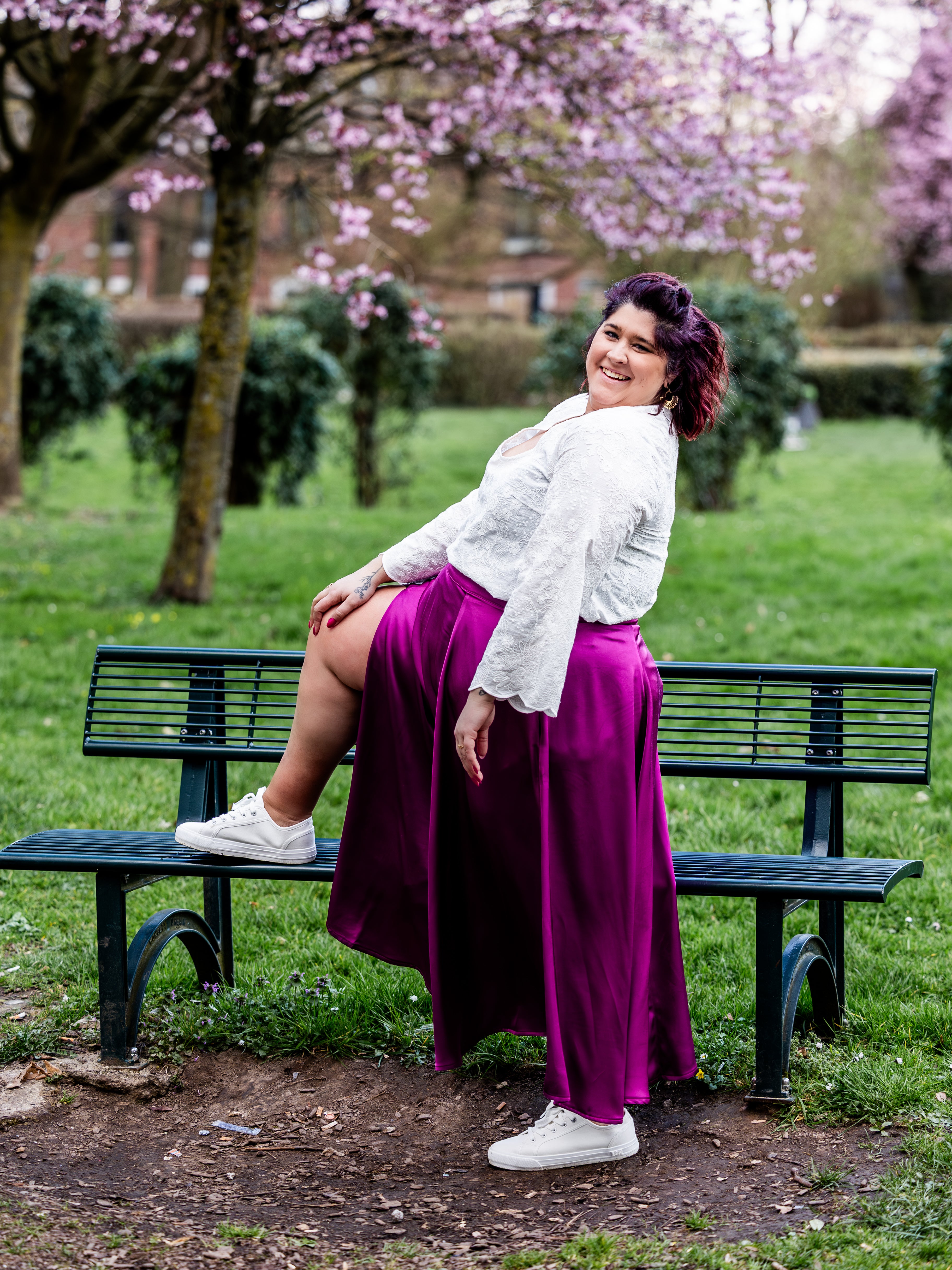 Satin de viscose - Magenta