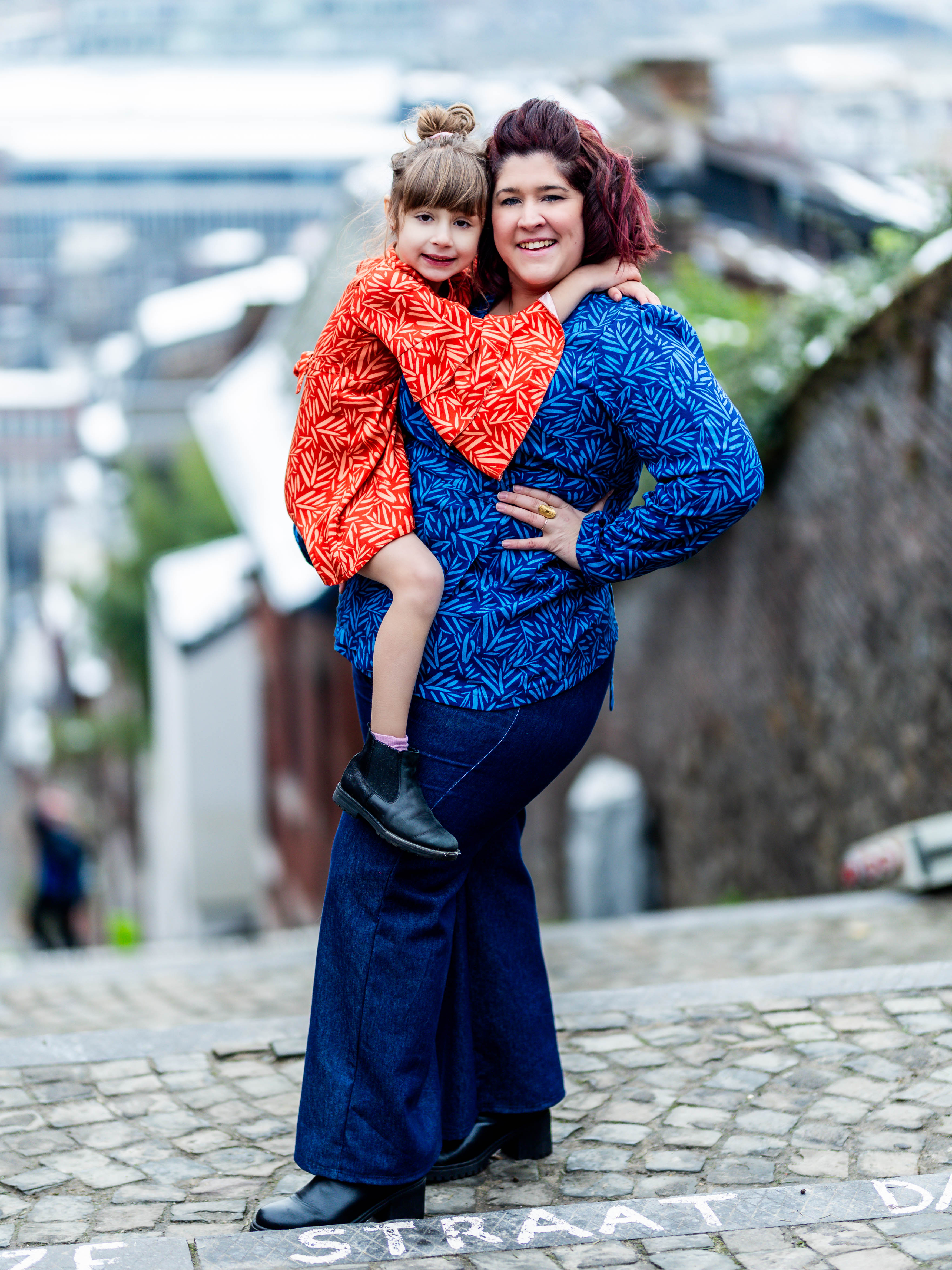 MANDARINE : la robe / blouse portefeuille - PACK FAMILLE