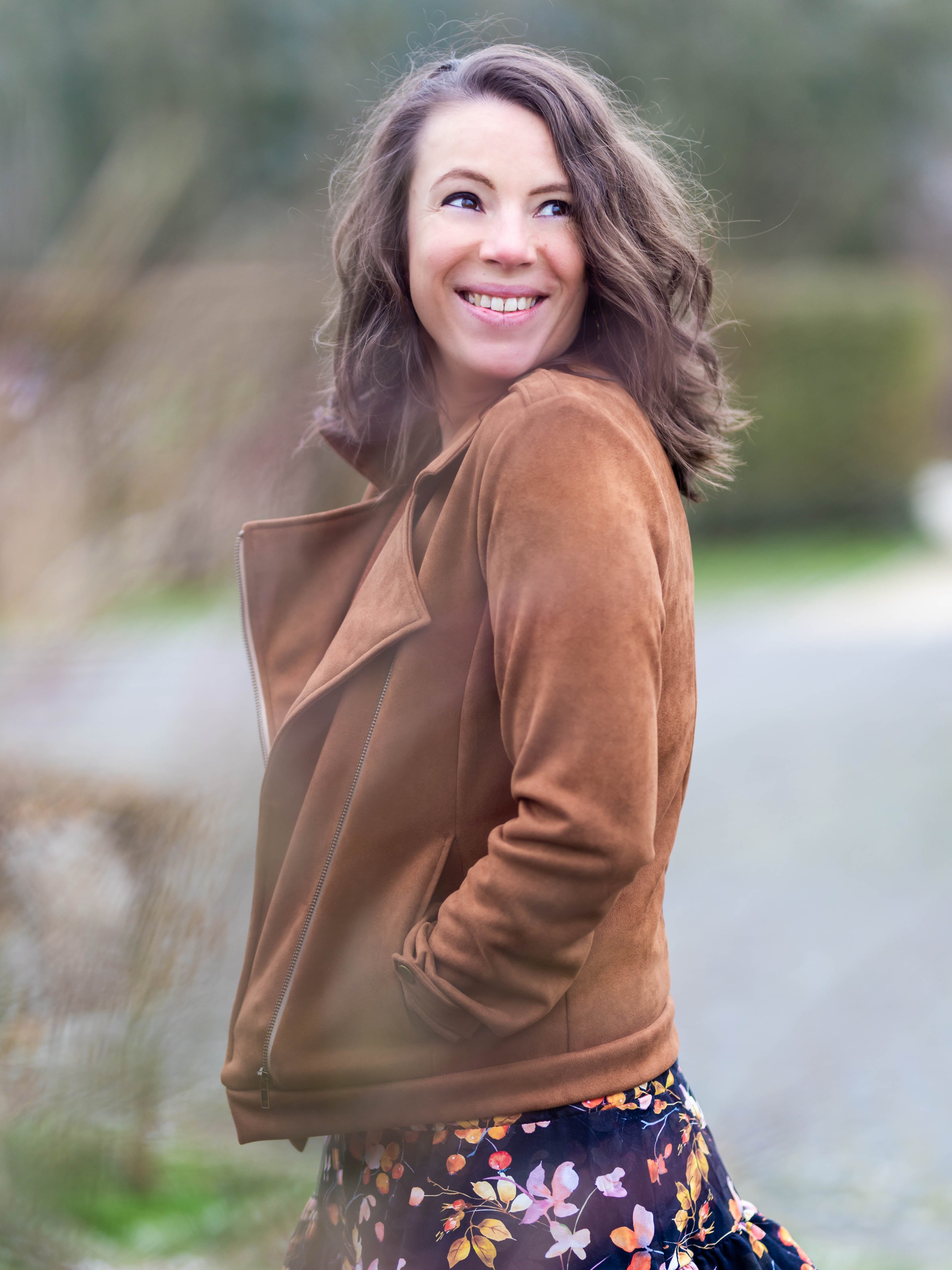 Suédine stretch - Cognac