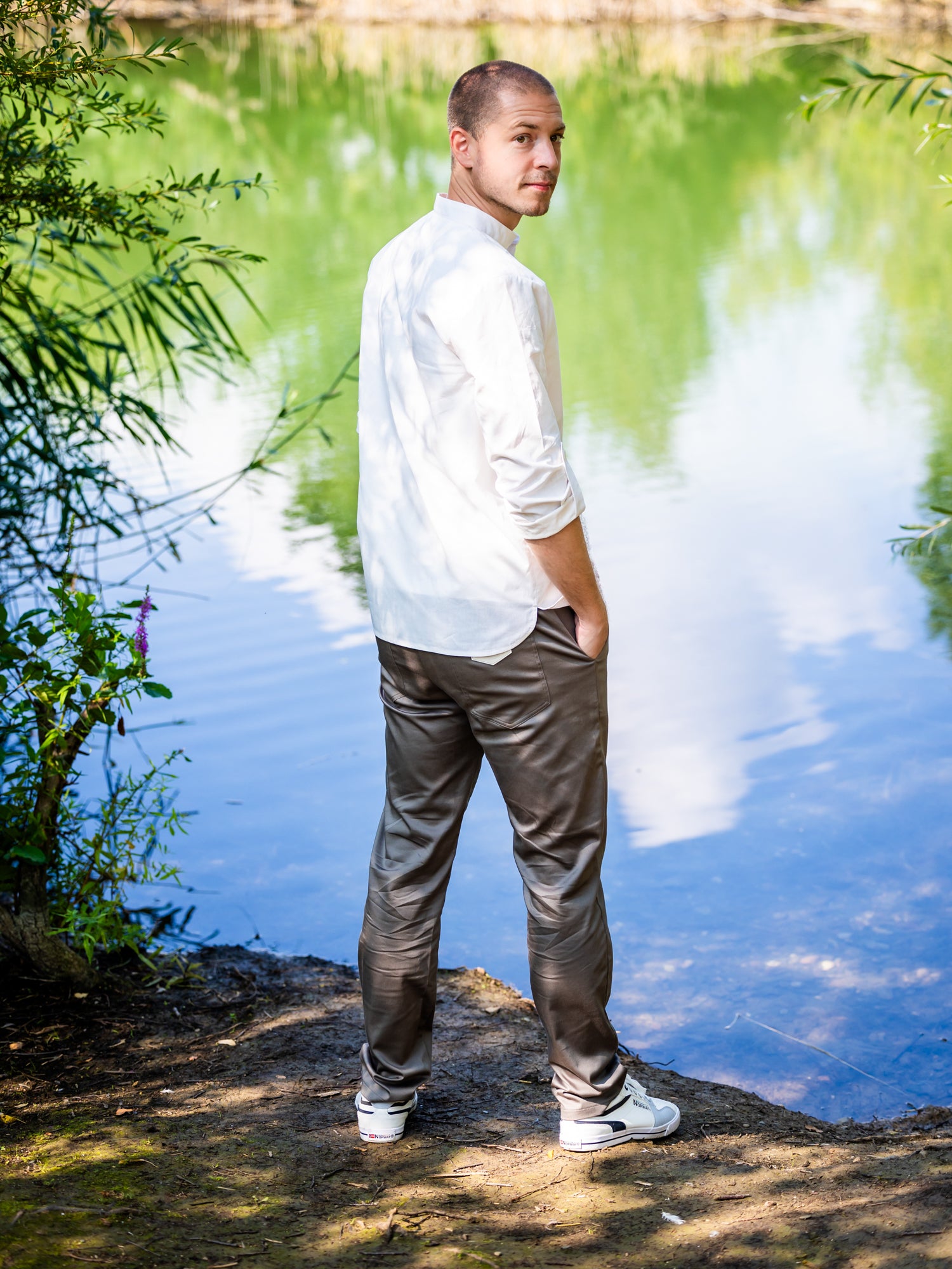 DRAGON HOMME - la chemise au col mao