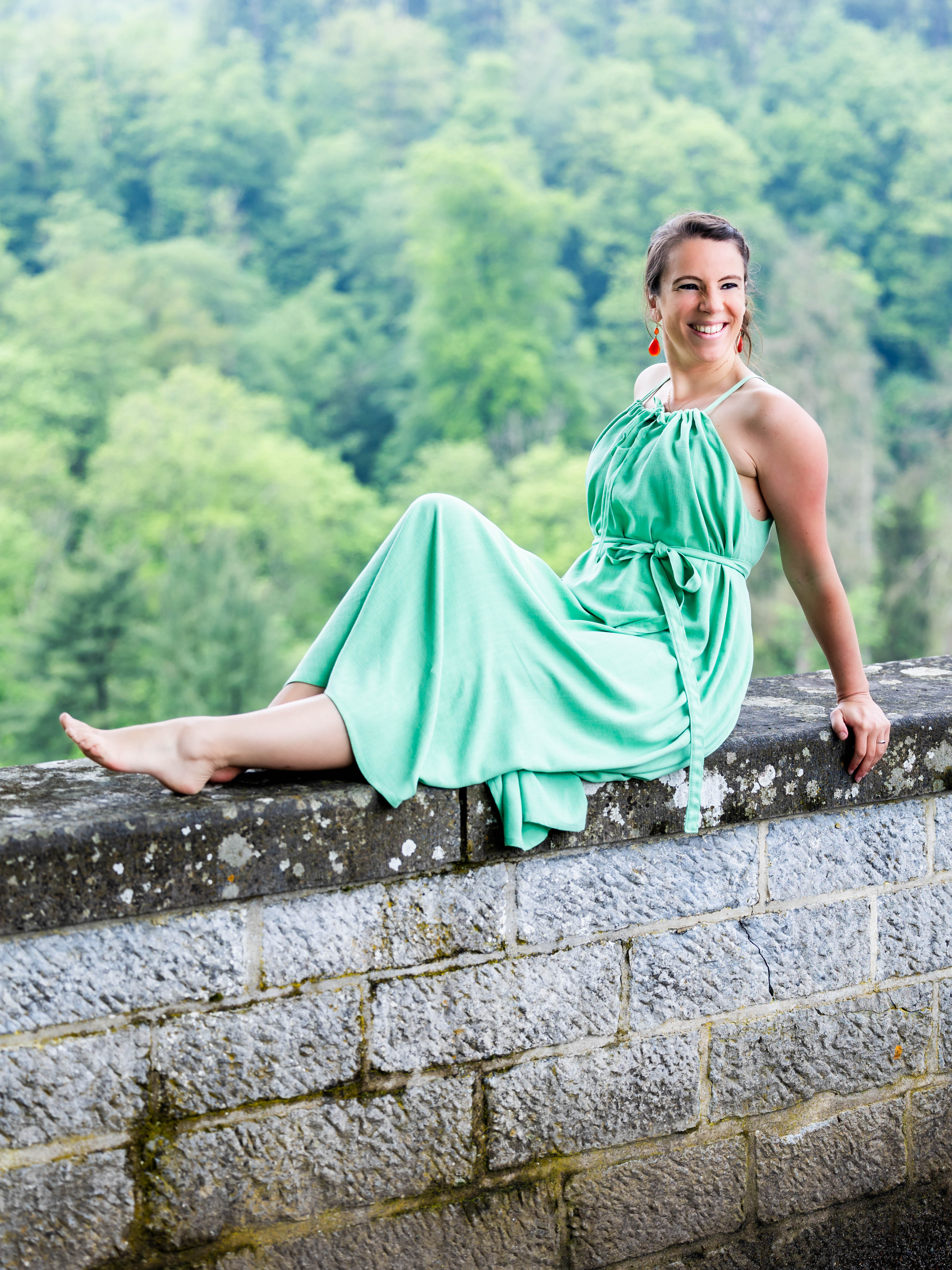 Lin viscose - Vert jade