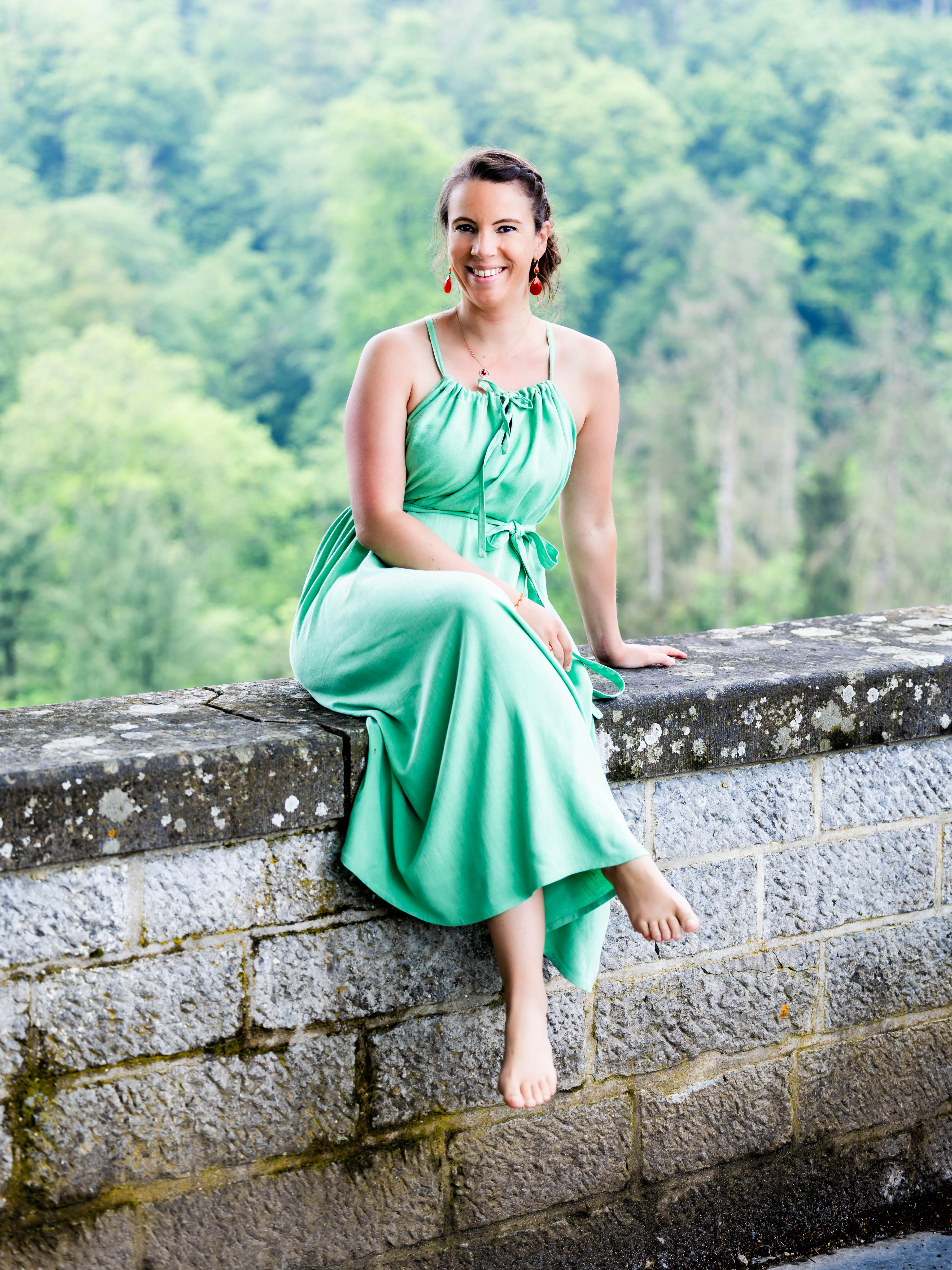 Lin viscose - Vert jade