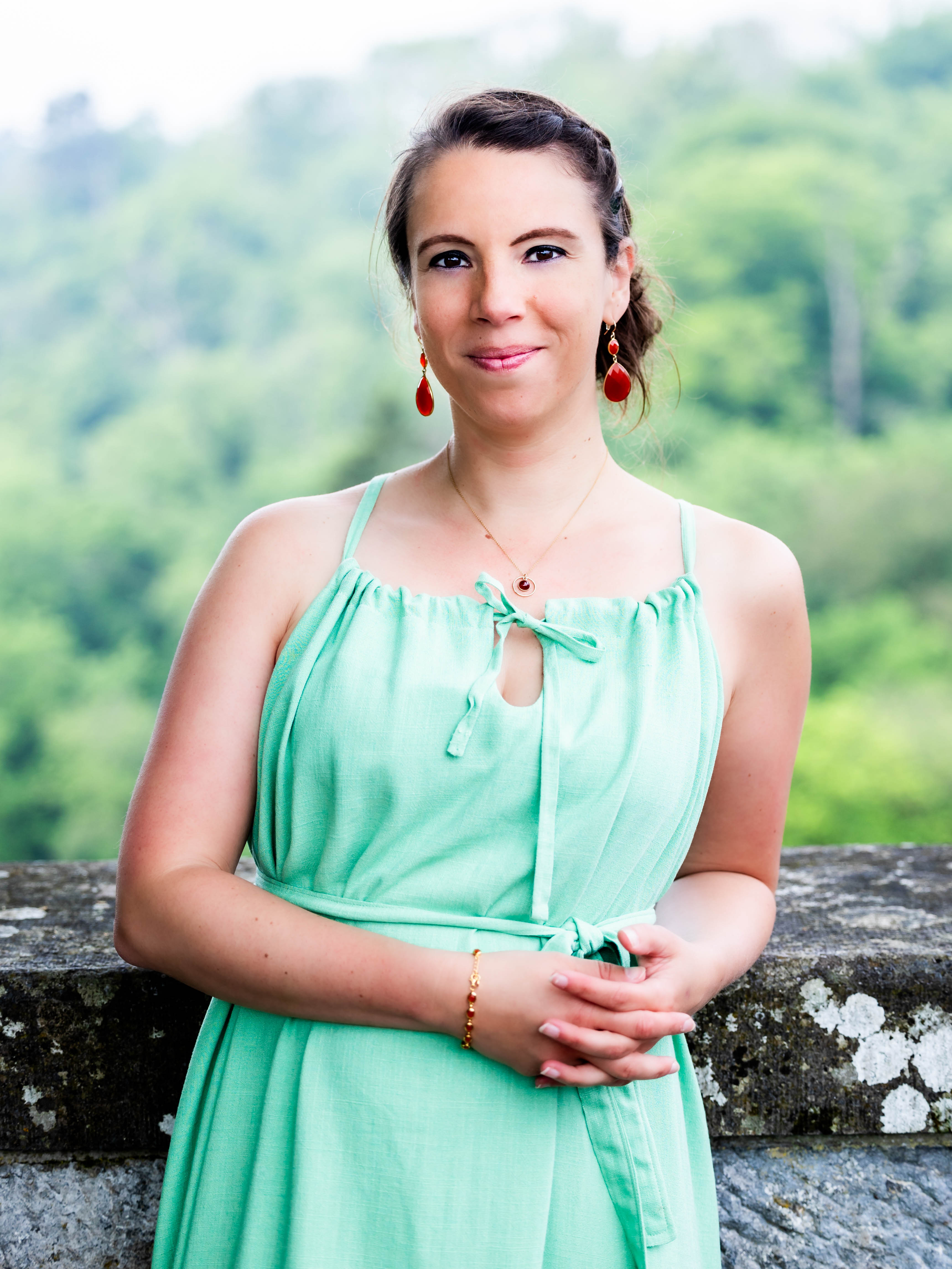 Lin viscose - Vert jade