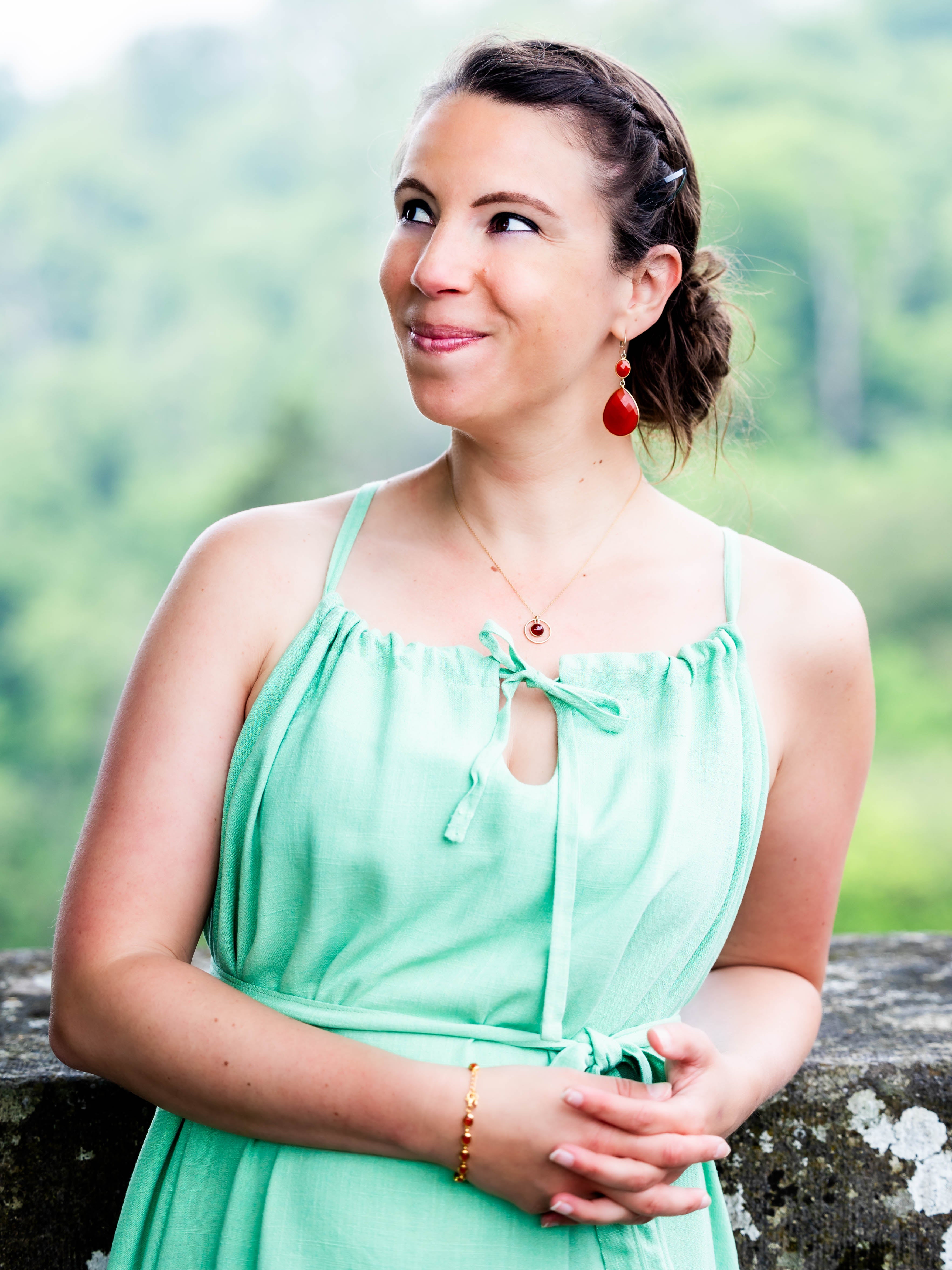 Lin viscose - Vert jade