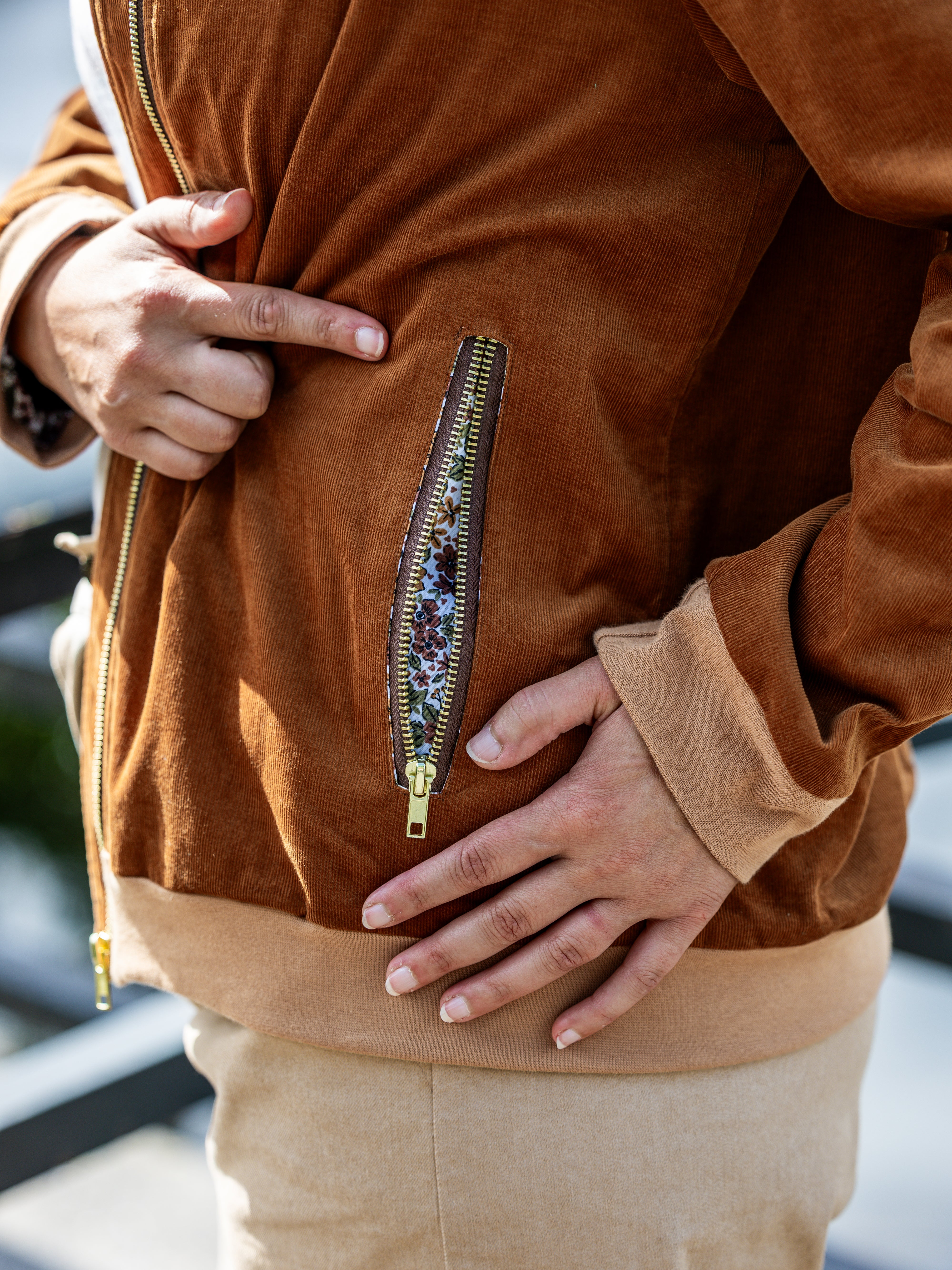 Velours milleraies - Caramel