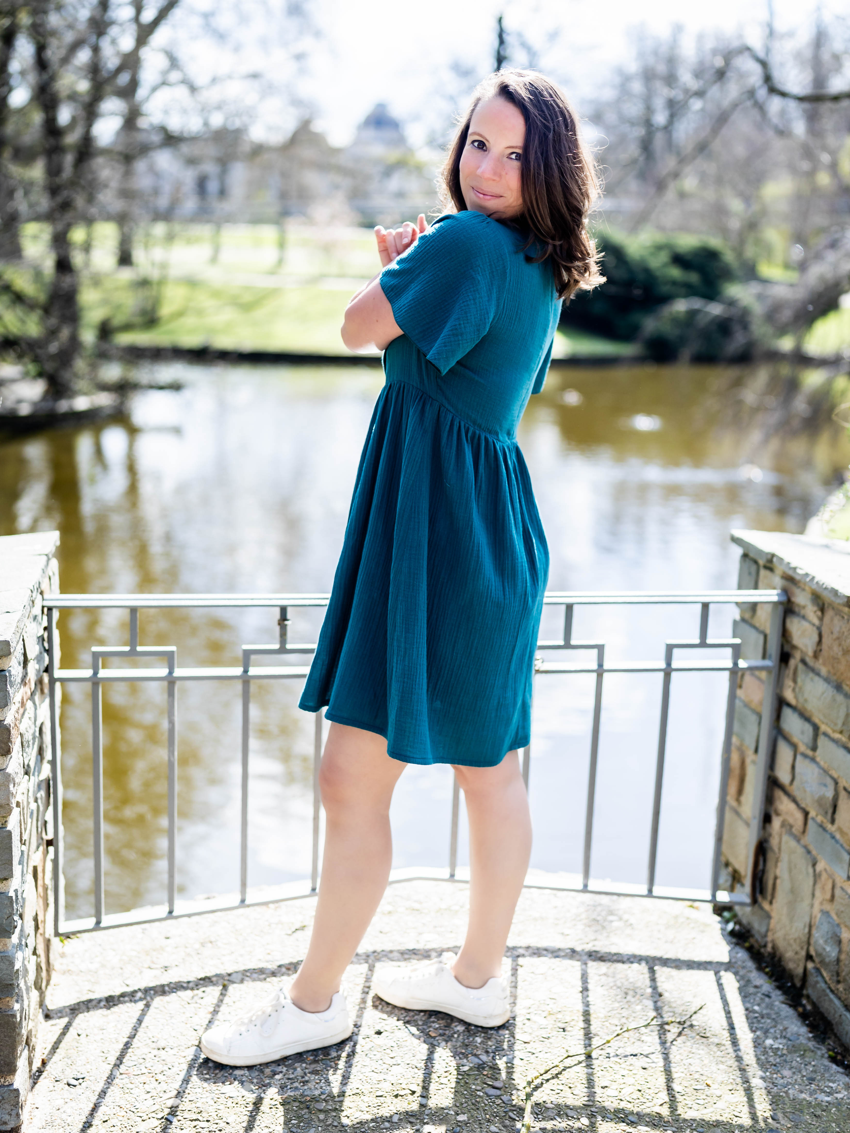 Double gaze - bleu canard