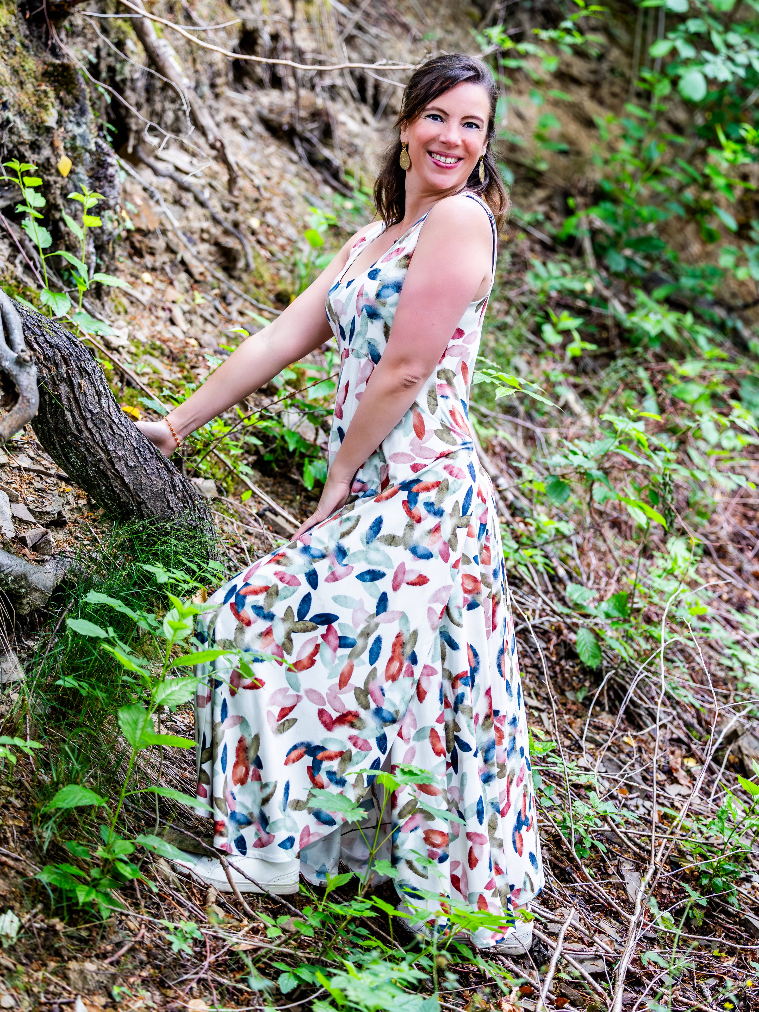 NECTARINE : la robe fendue - FEMME