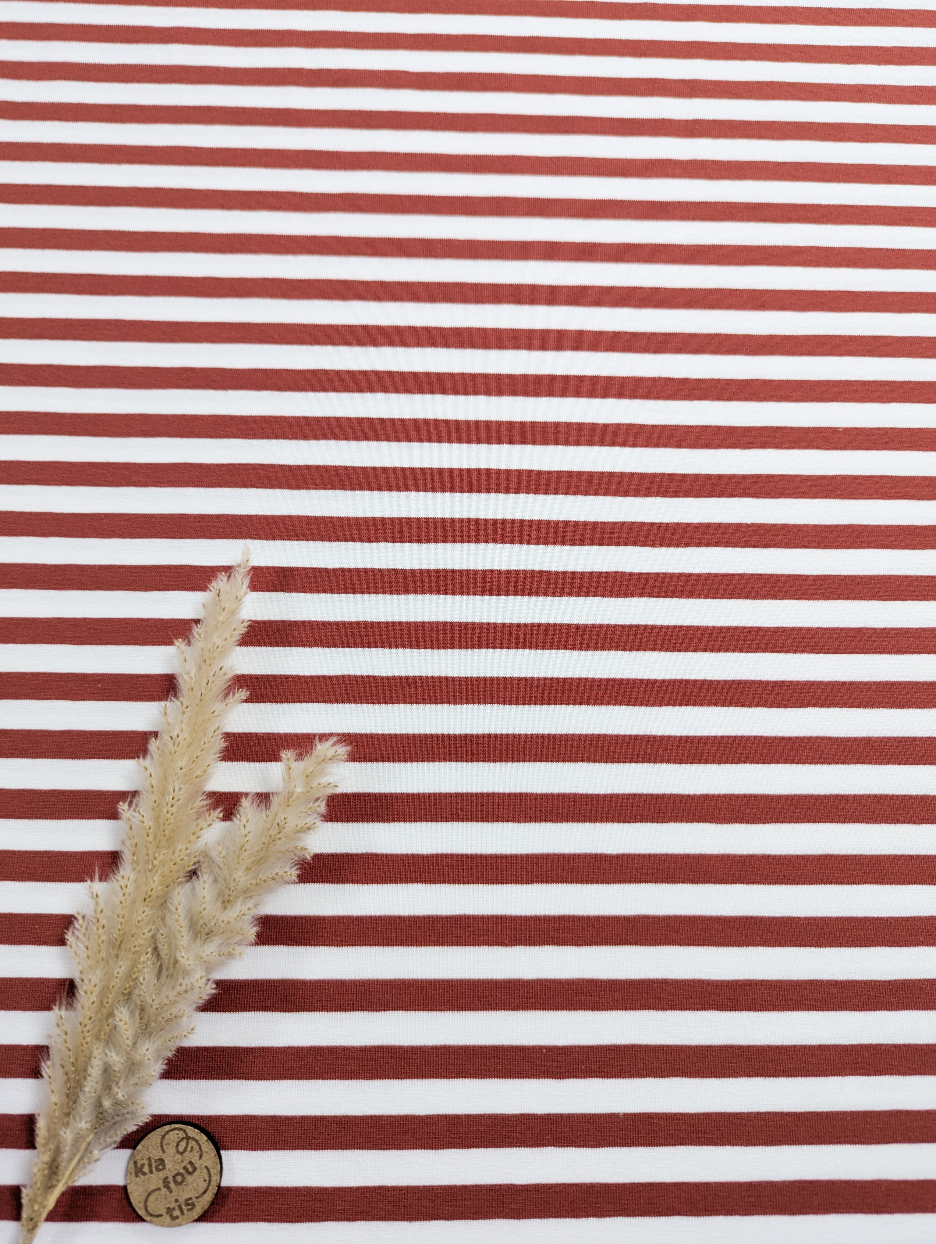 Jersey de coton marinière - terra