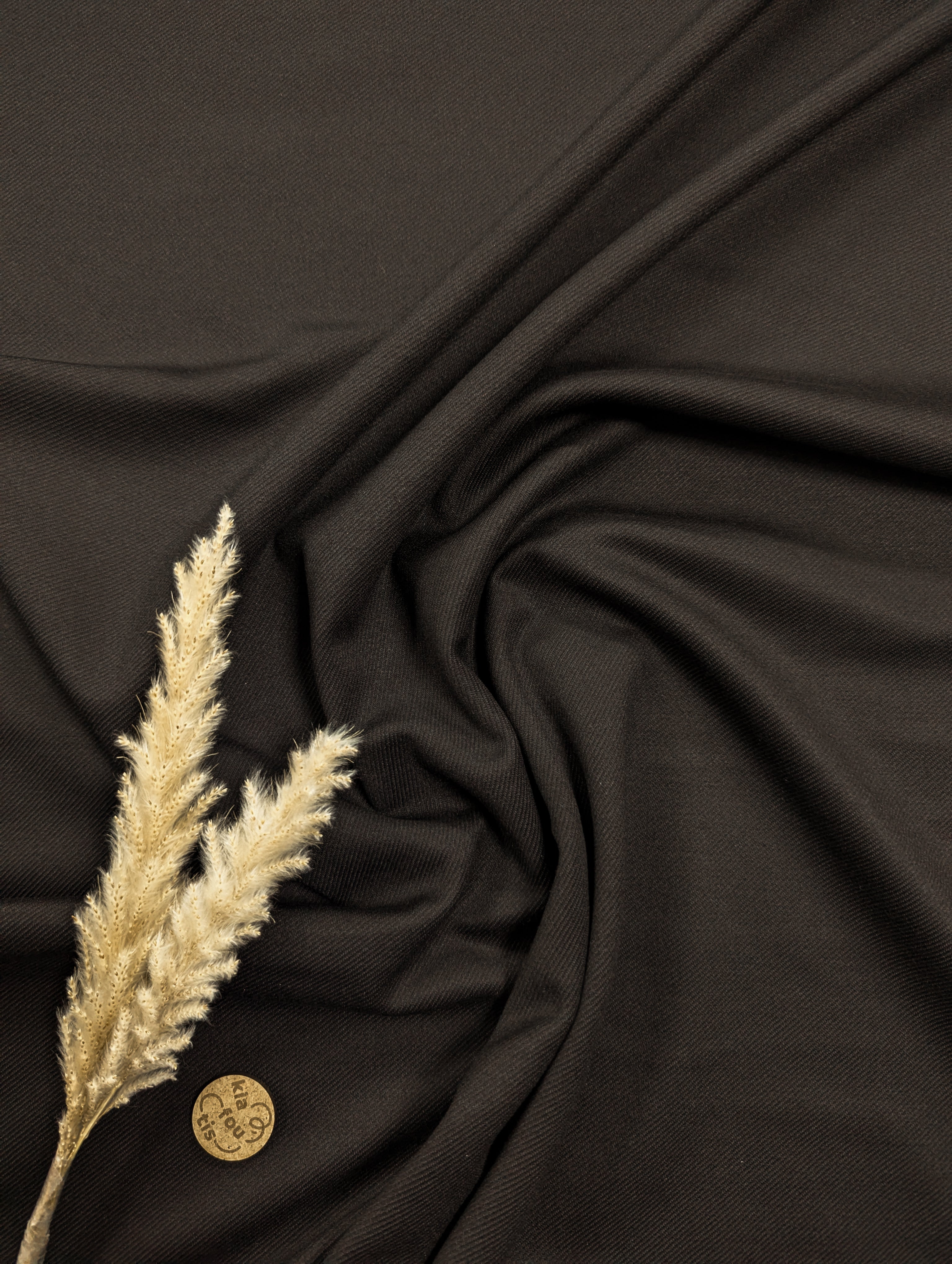 Twill extensible - chocolat noir