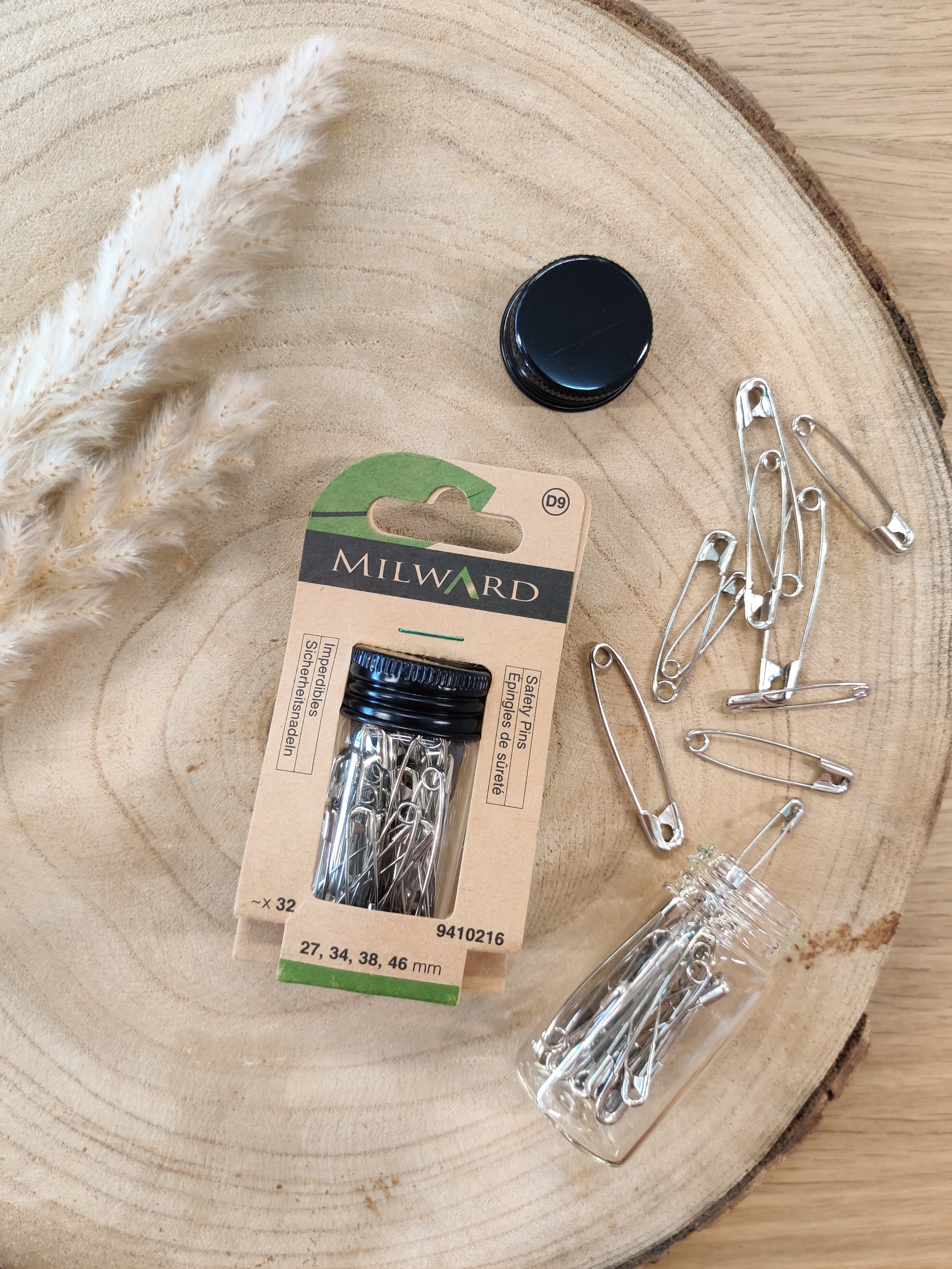 Epingles de sûreté - 32 pièces de différentes tailles