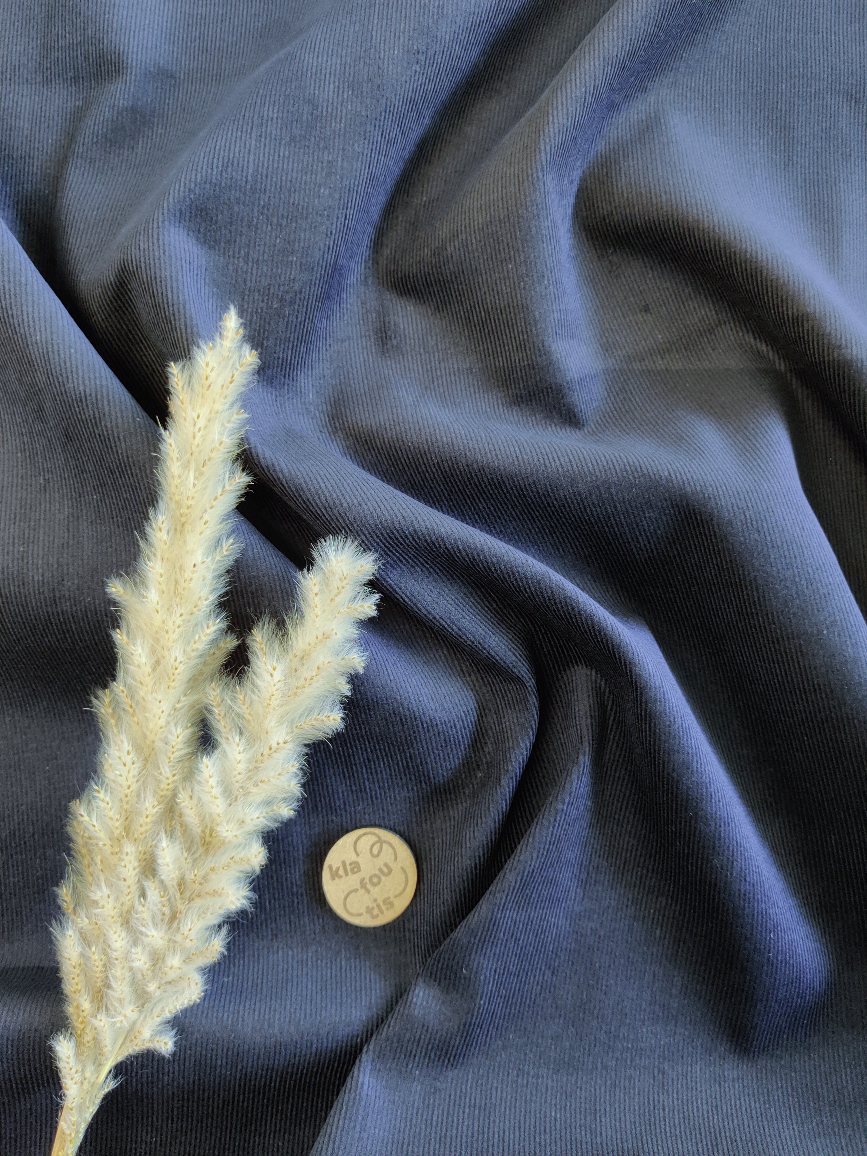 Velours milleraies - Indigo