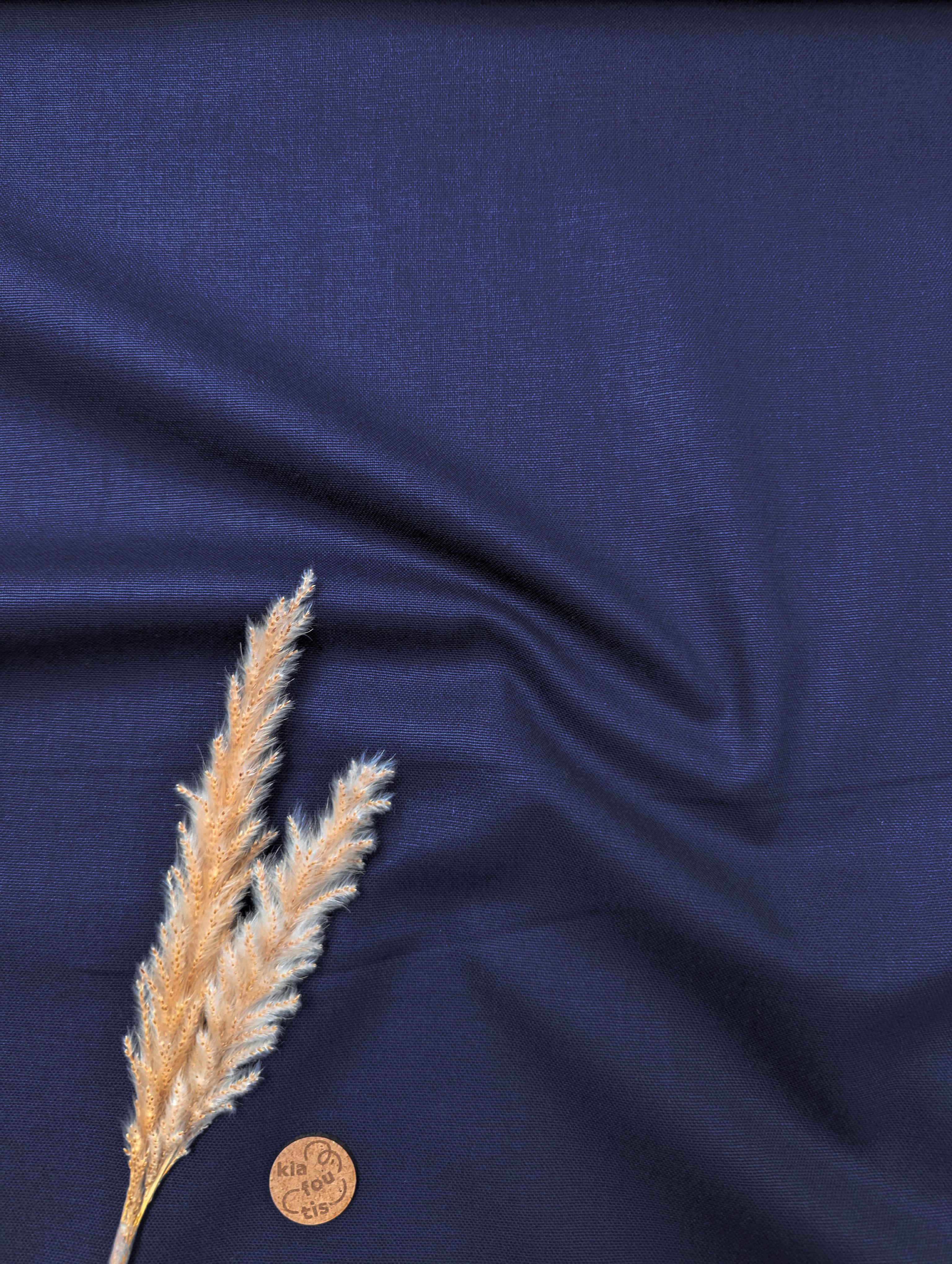 Canevas 100% coton - bleu marine