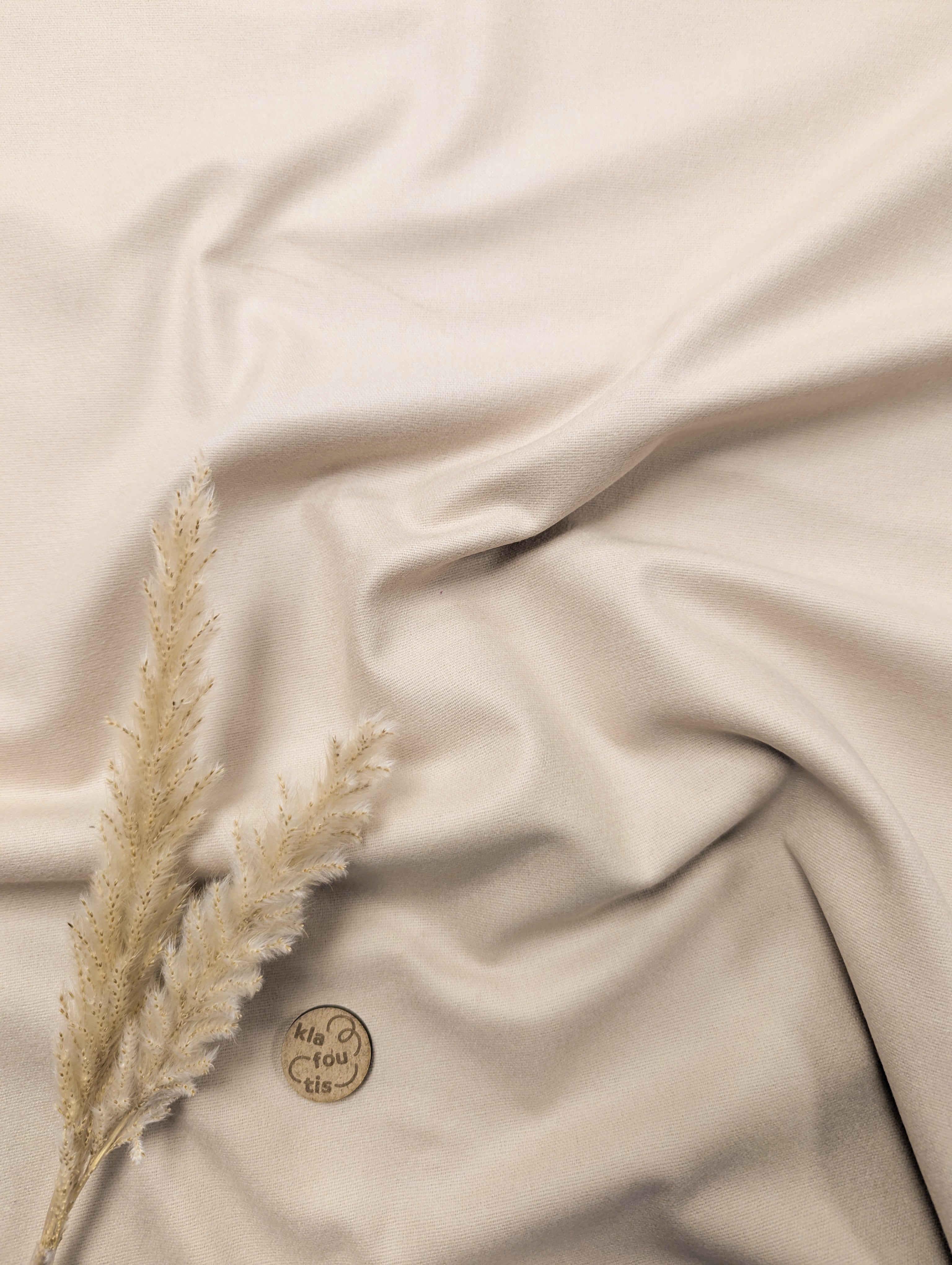 Flanelle de coton - Beige clair