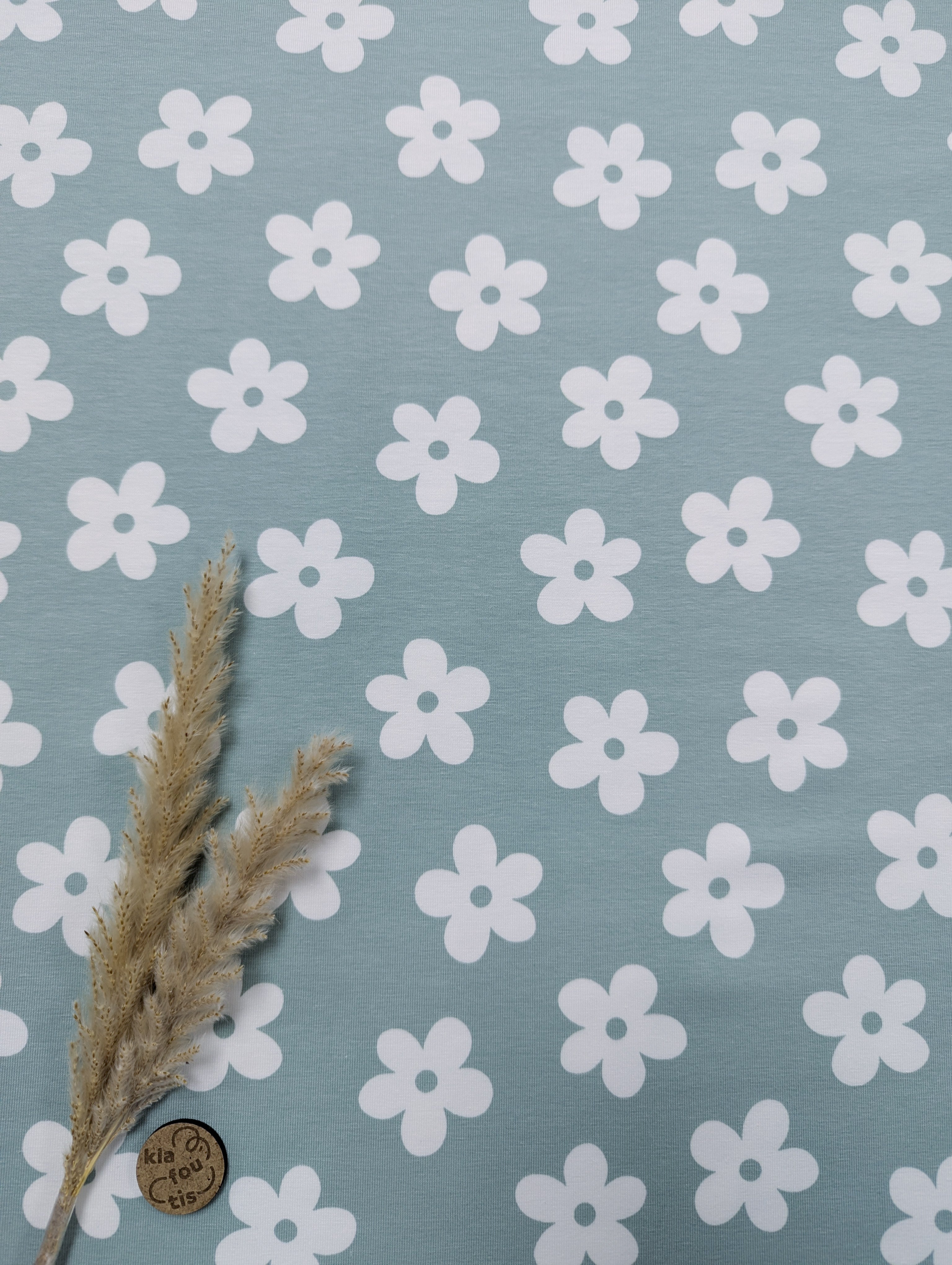 Jersey de coton vert d