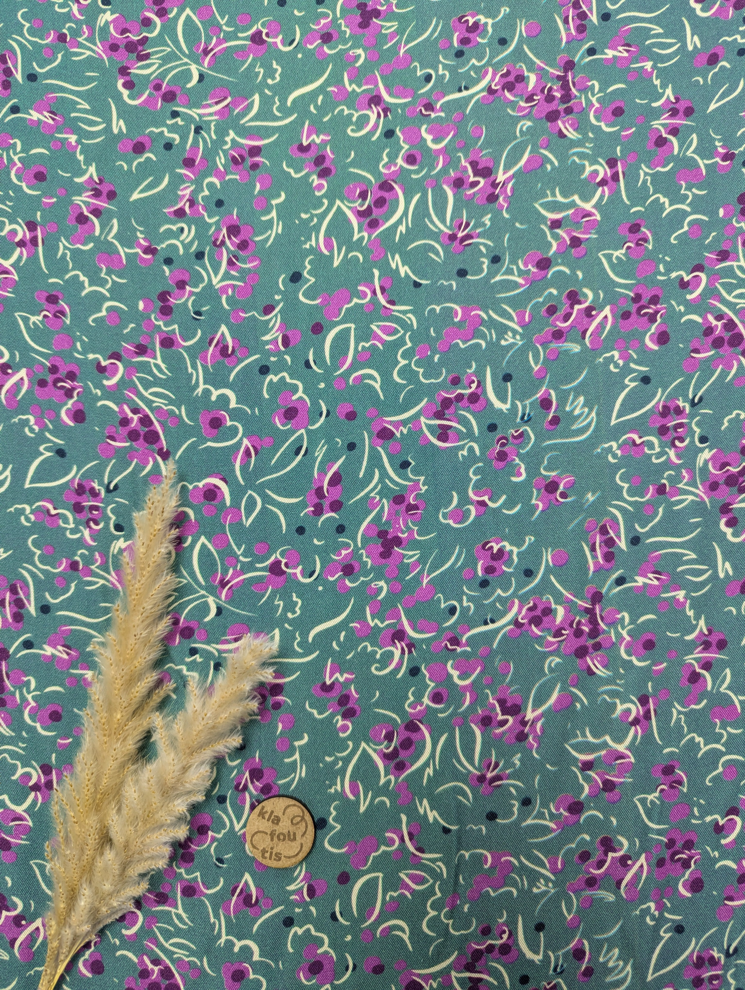 Twill de viscose exclusif KLAFOUTIS - Sakura
