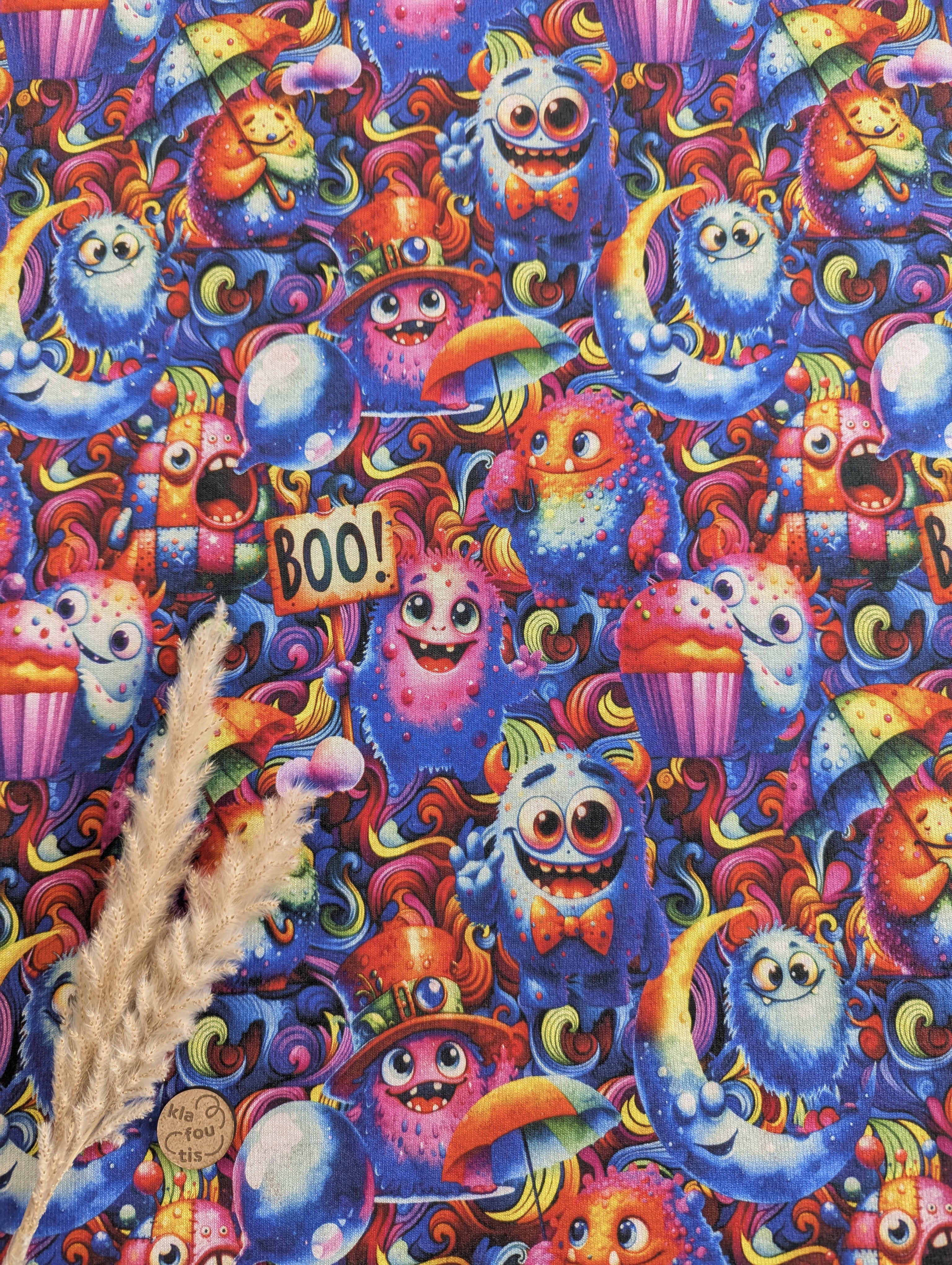 Sweat polaire alpin - monstres en folie