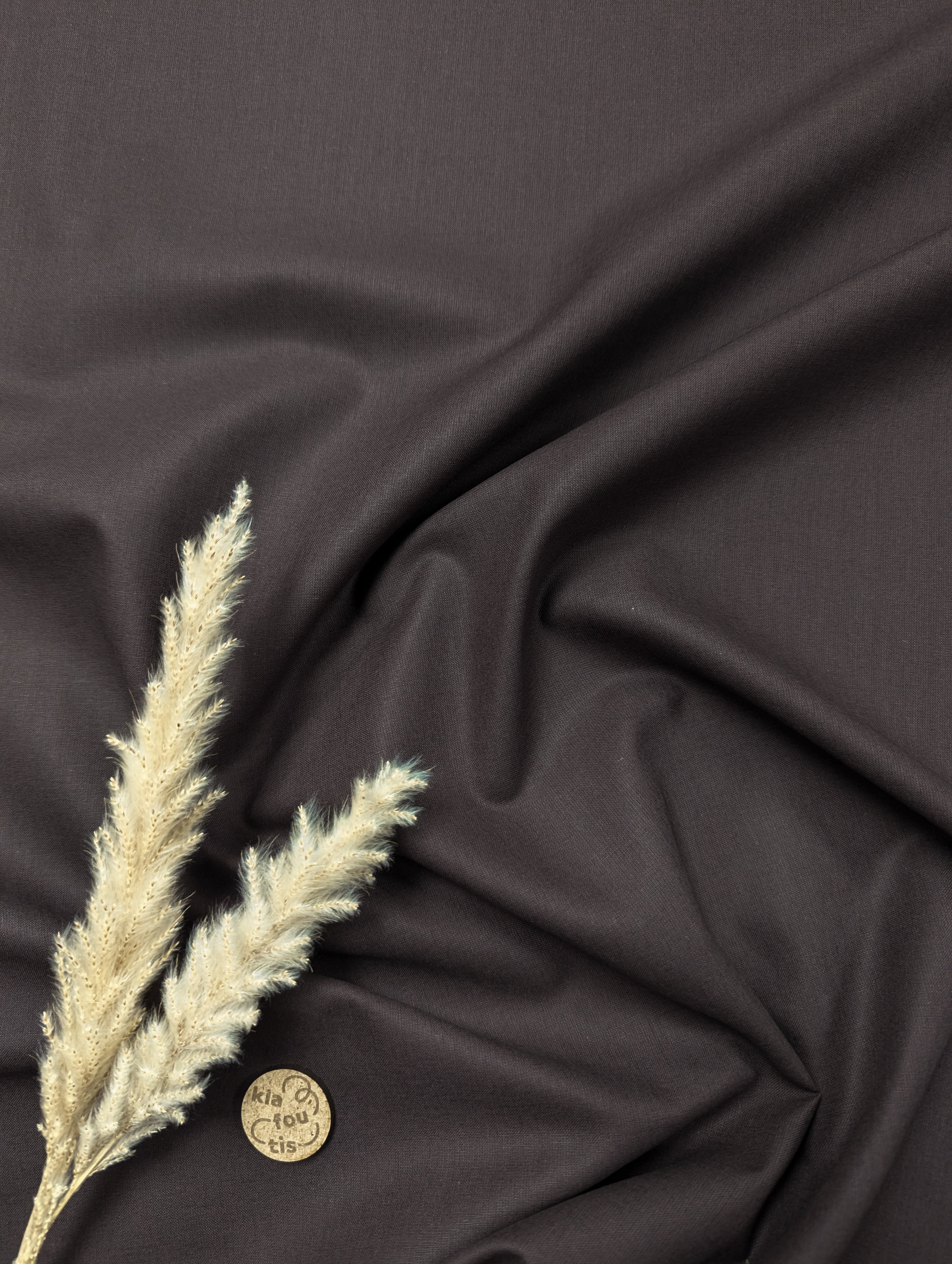 Popeline de Coton - Chocolat noir