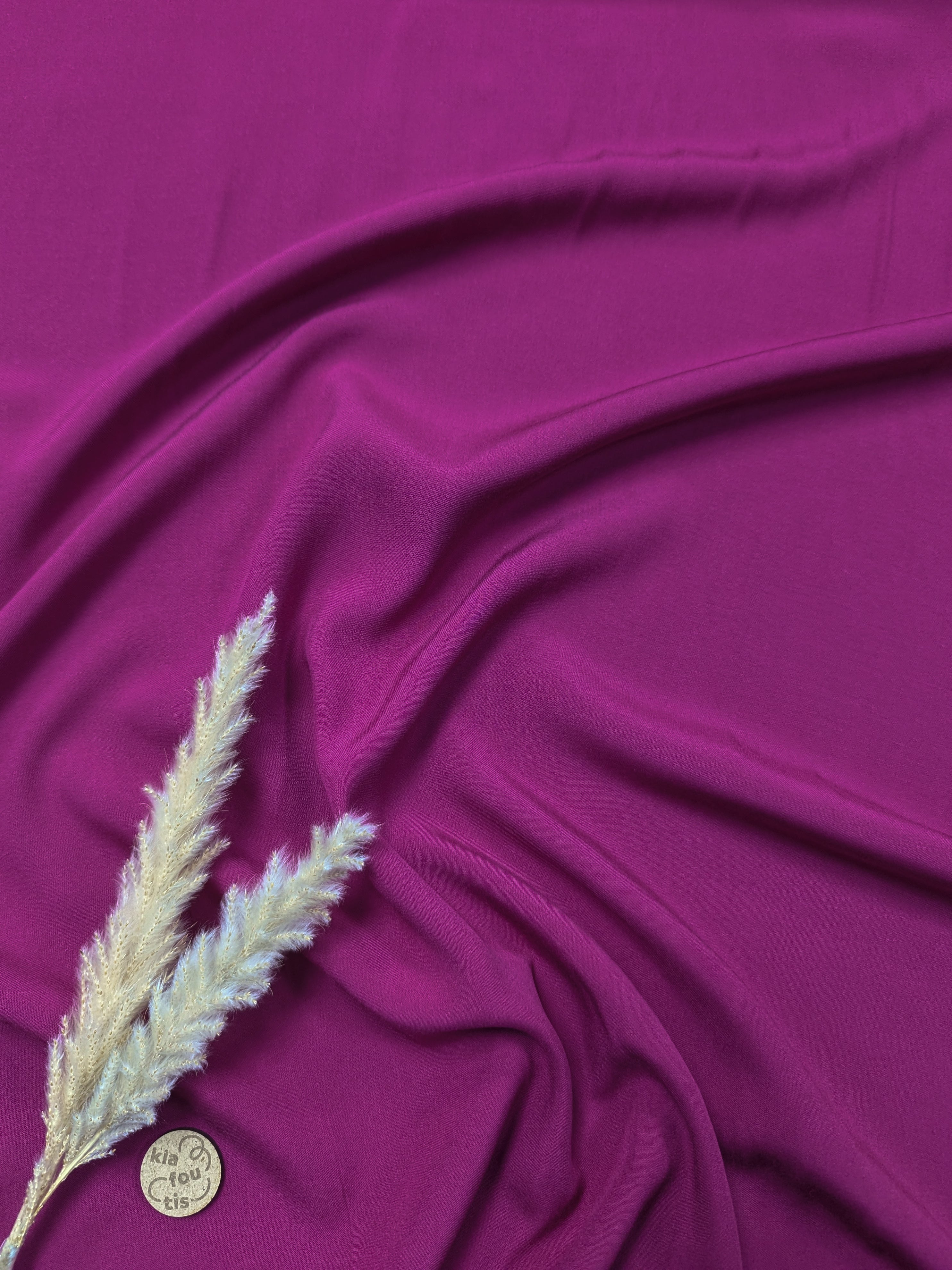 Popeline de viscose - Framboise