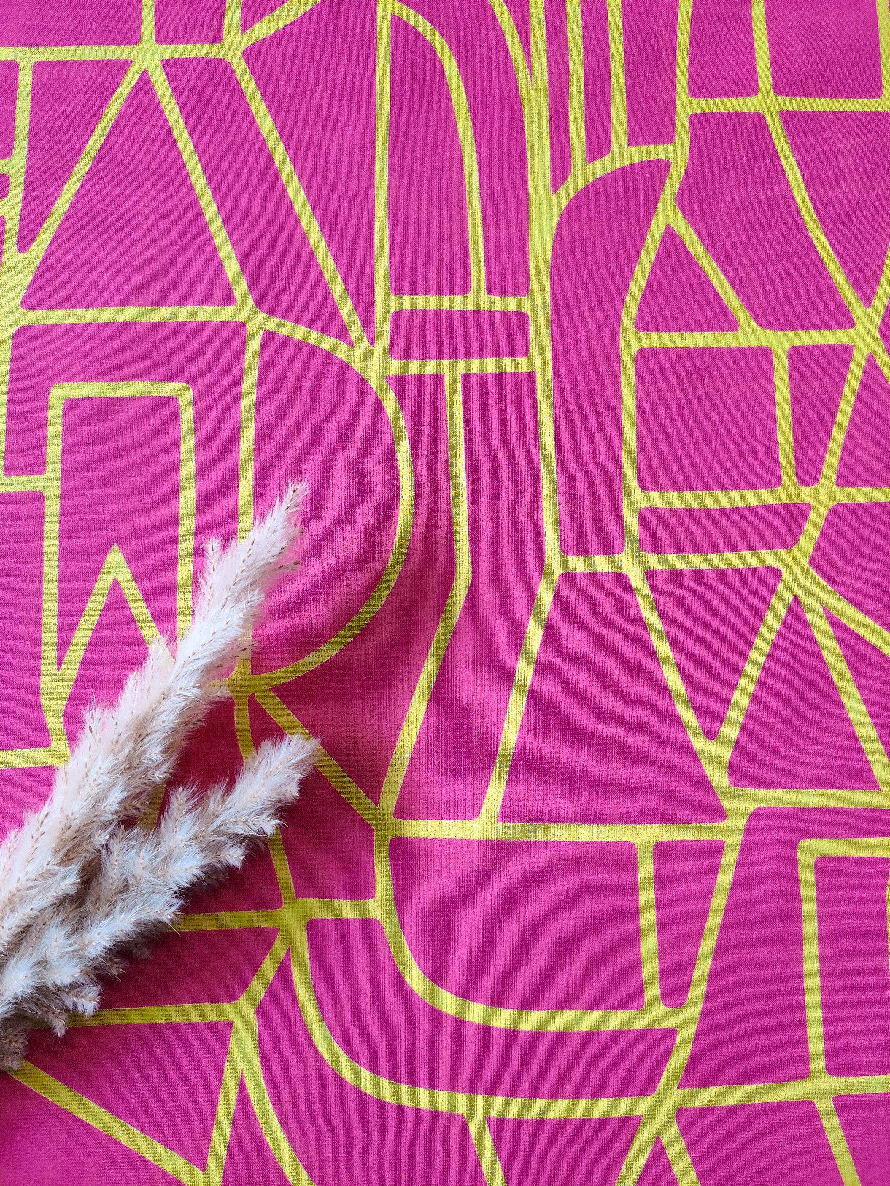 Voile de coton Nerida Hansen fuchsia - Architecture colorée