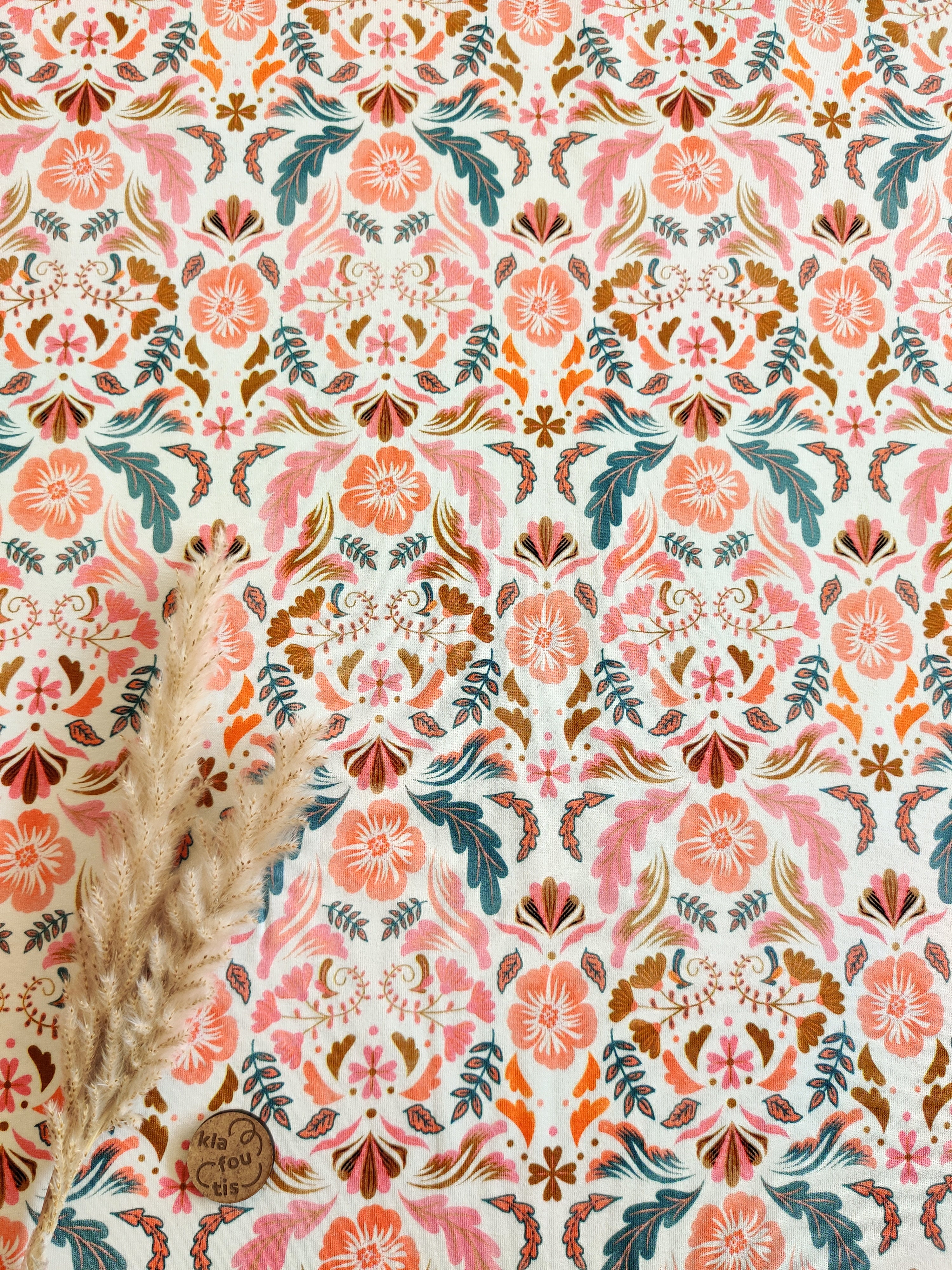 Jersey de coton blanc - Parfum bohème