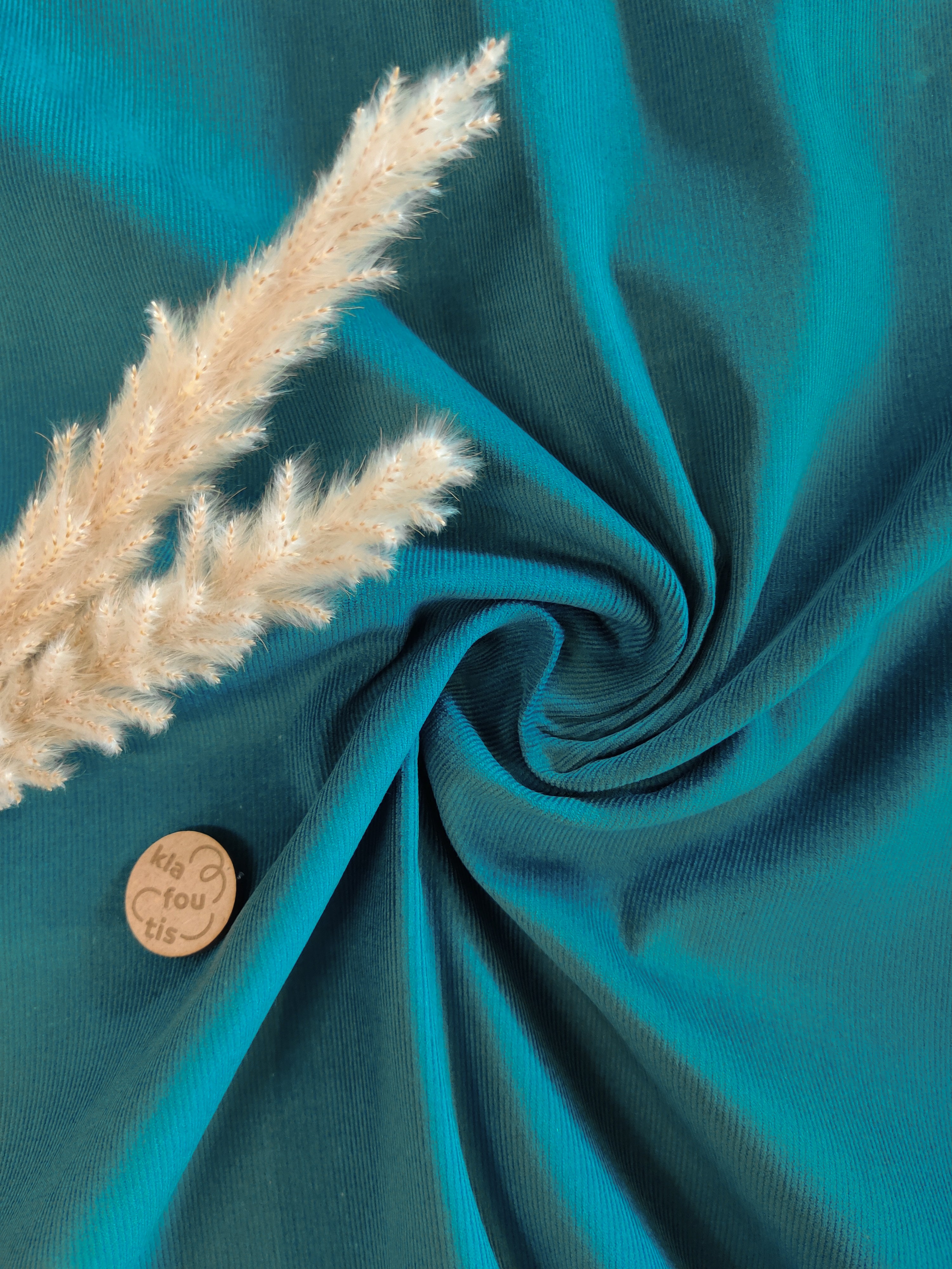 Velours milleraies - Pétrole