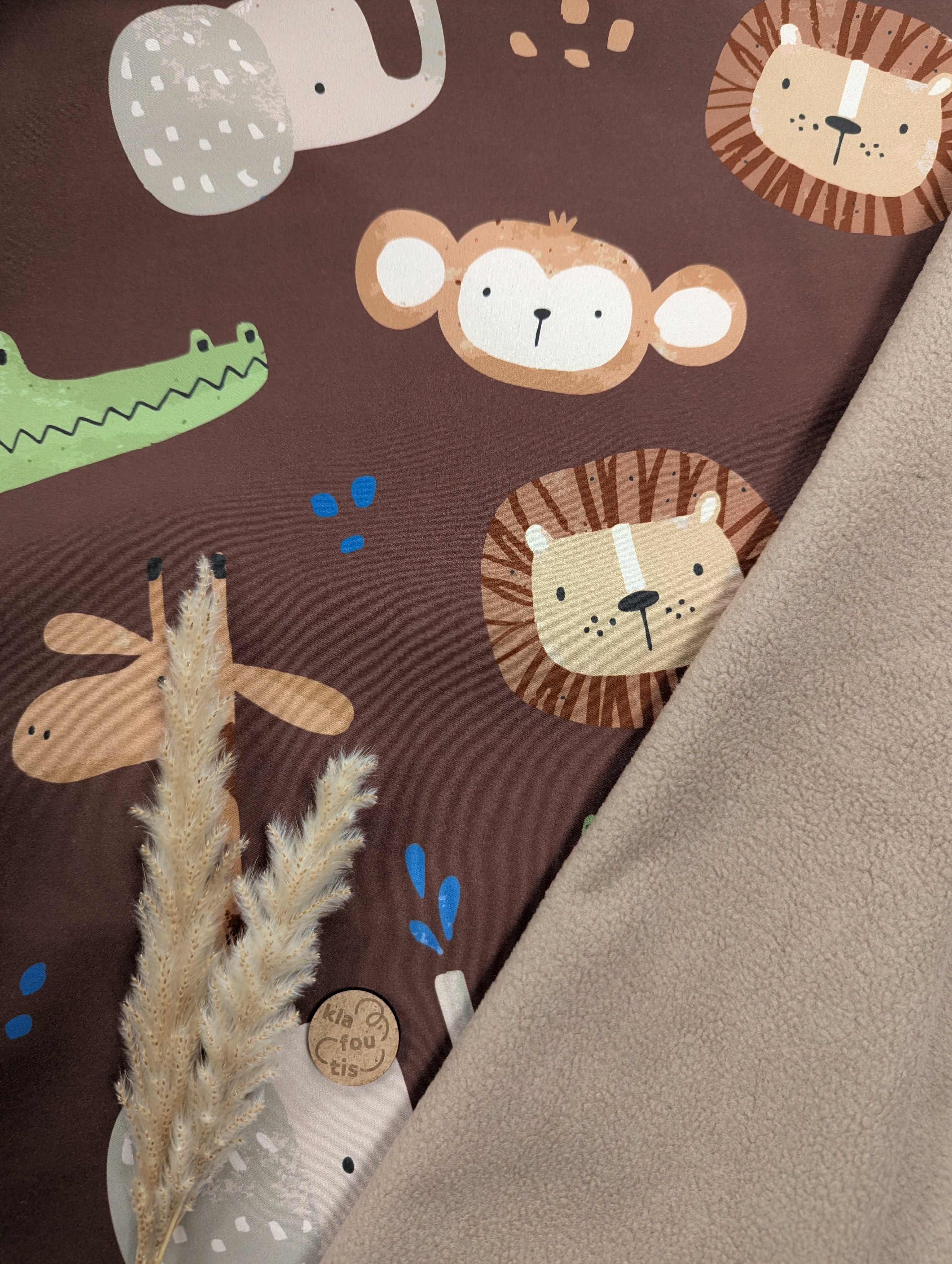Softshell chocolat - animaux