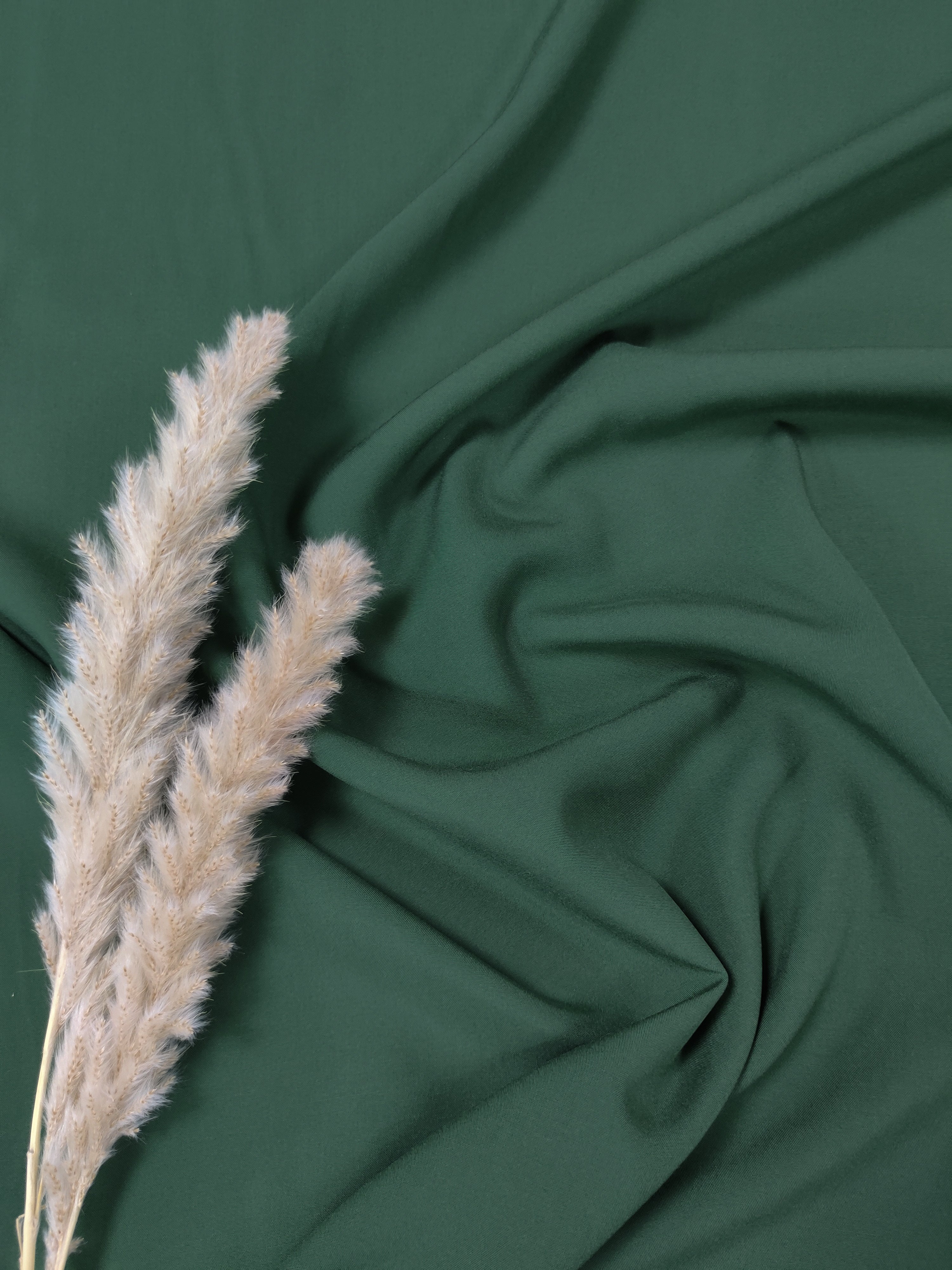 Popeline de viscose - Vert forêt