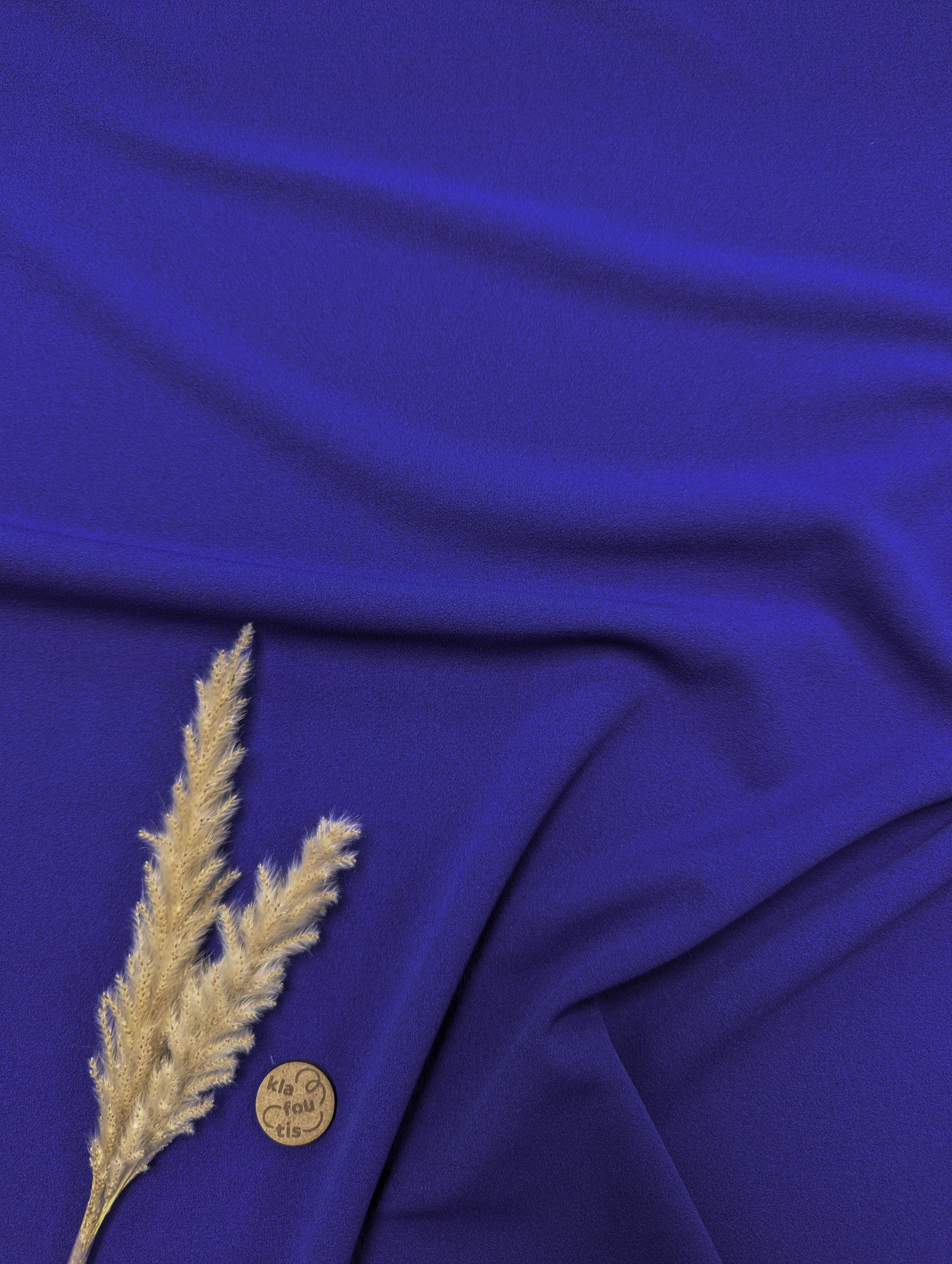 Crêpe de luxe stretch - bleu cobalt