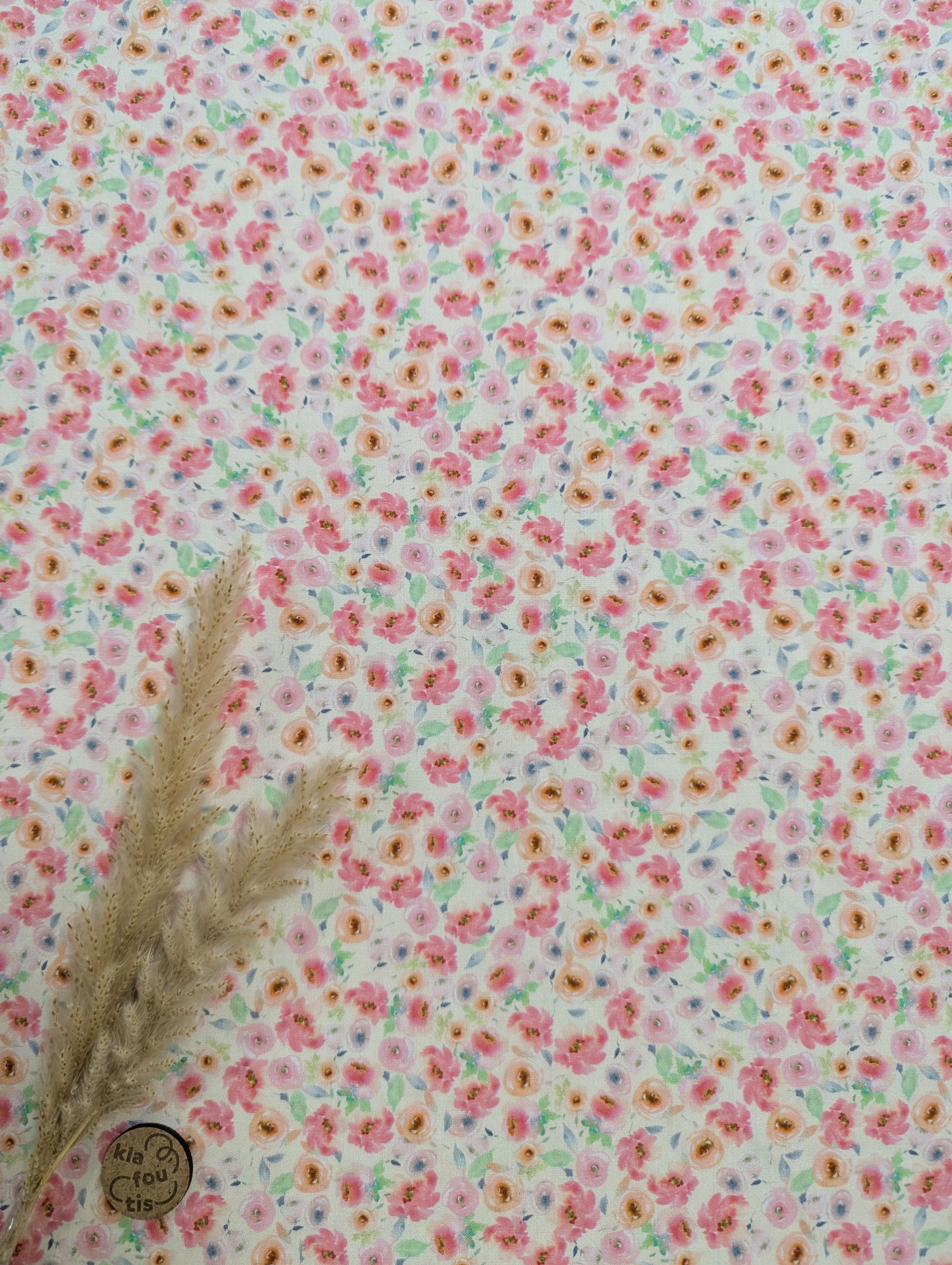 Popeline de viscose écru - petites douceurs
