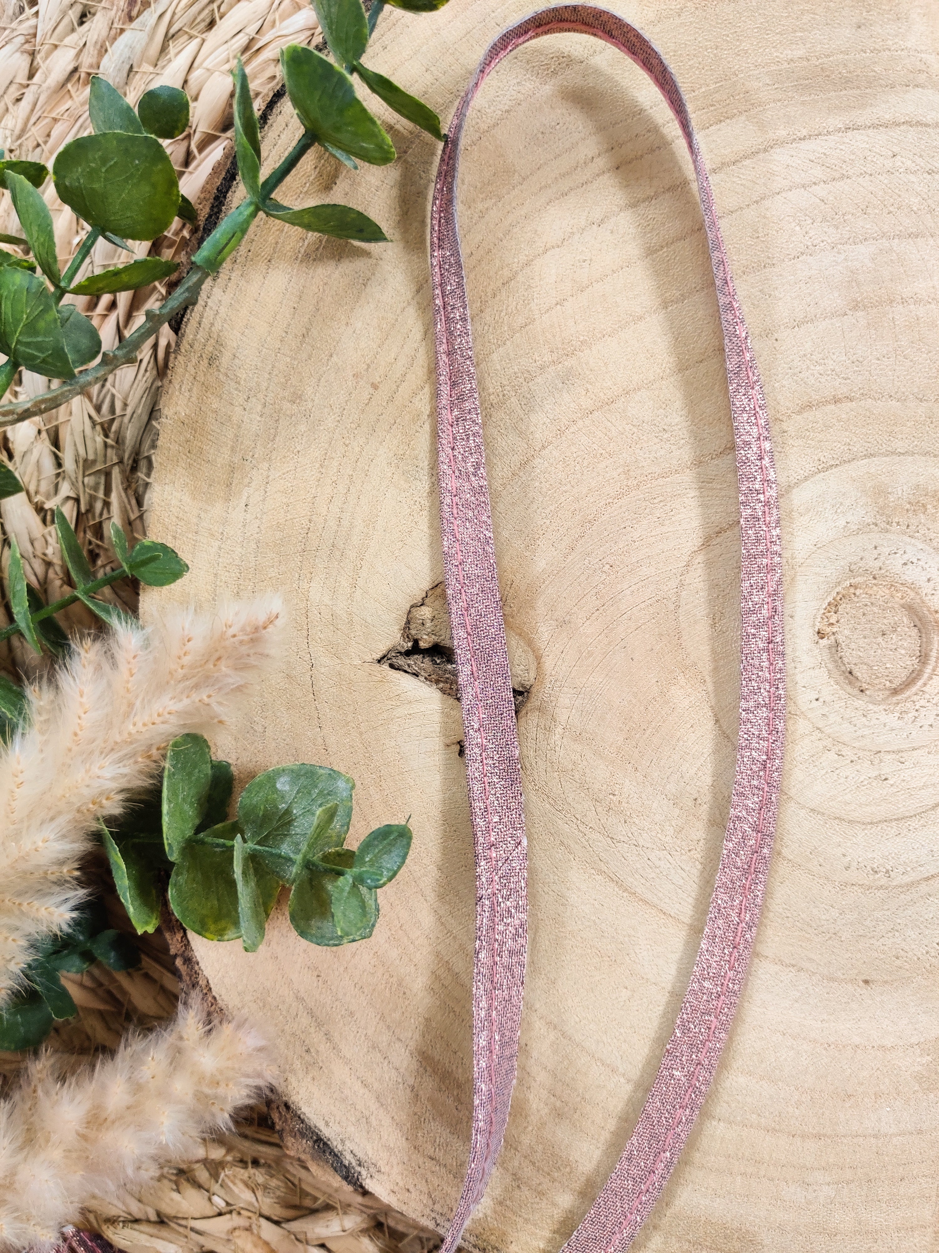 Passepoil vieux rose lurex