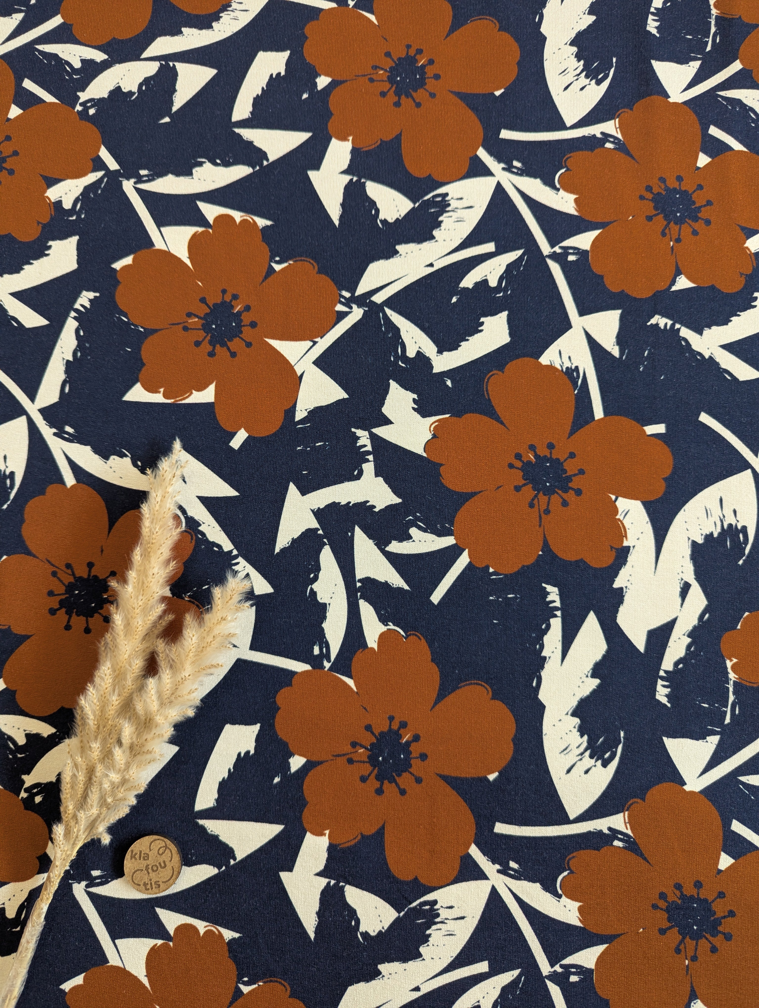 French Terry bleu marine - en toute élégance