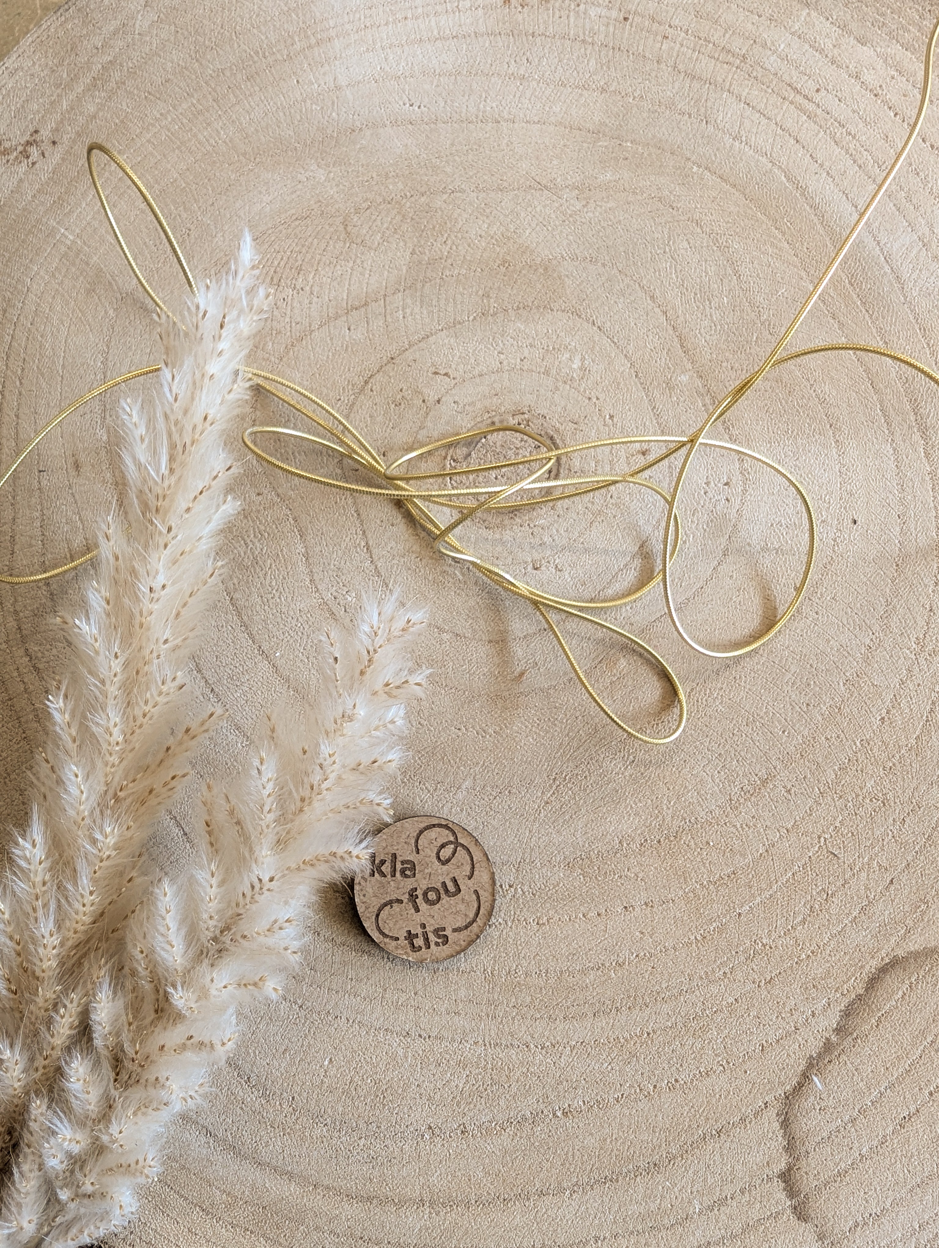 Cordon élastique doré 1 mm