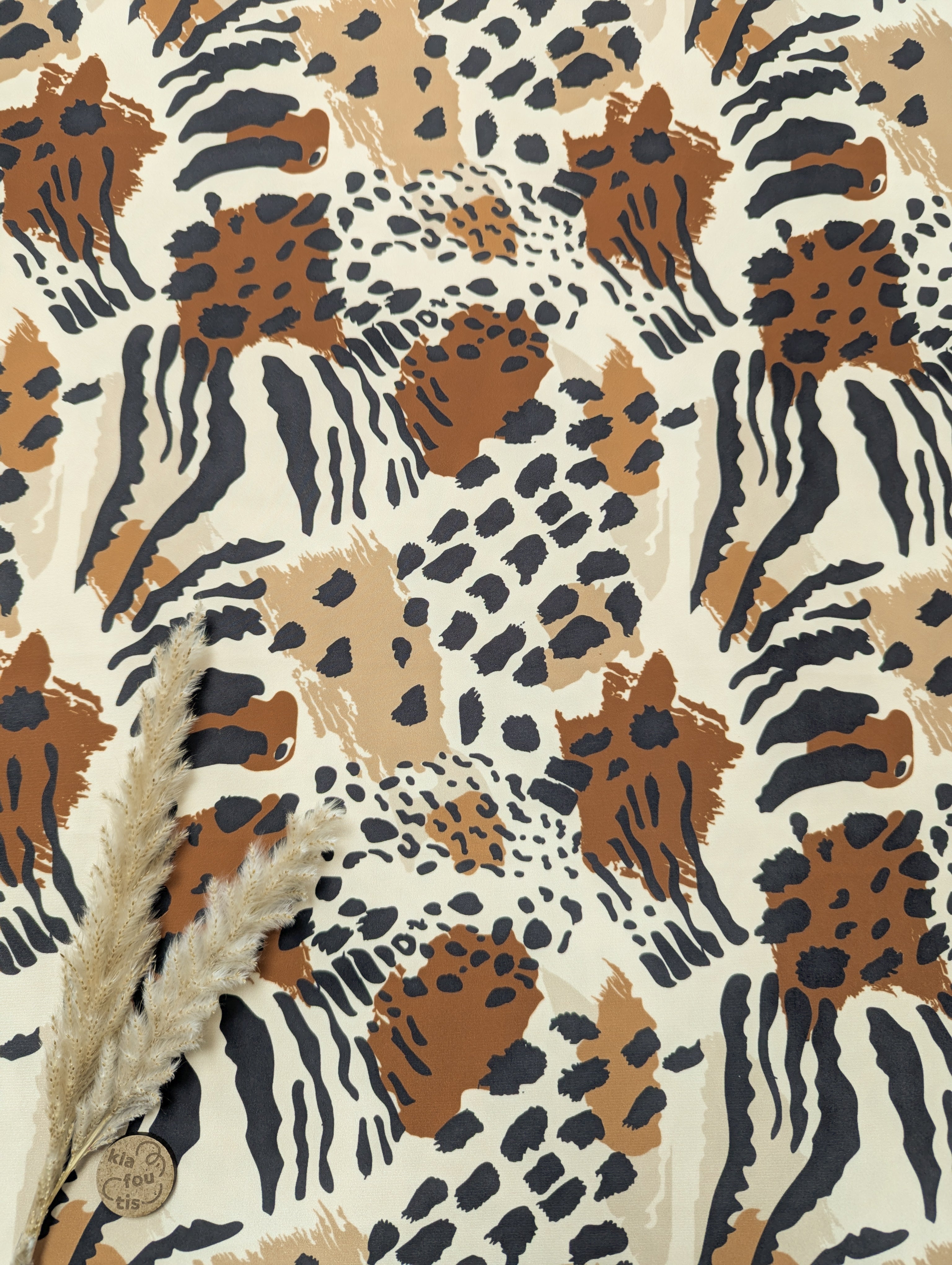 Lycra anti-UV upcyclé - Safari sauvage