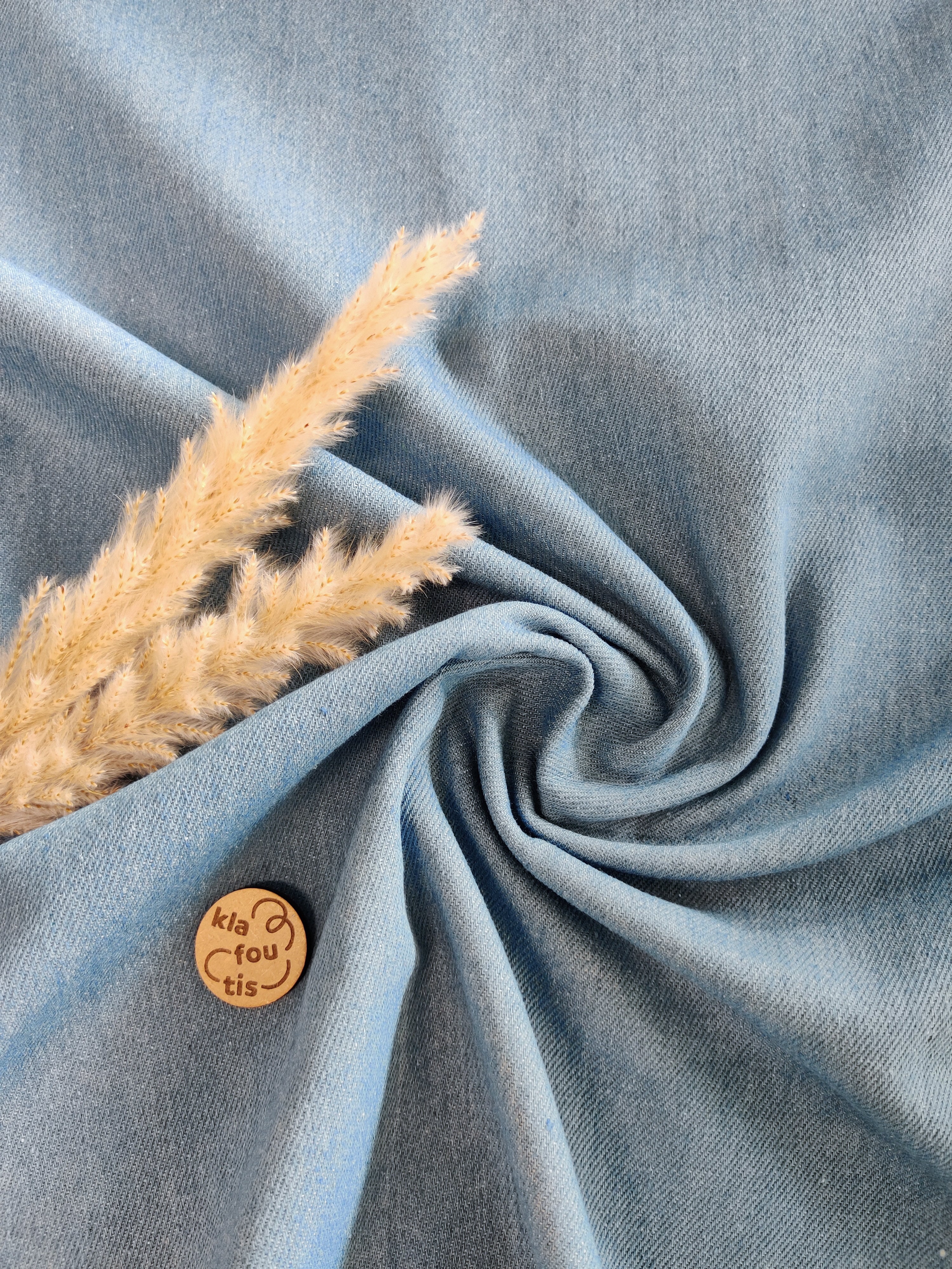 Jeans moyen 100% coton - Bleu clair