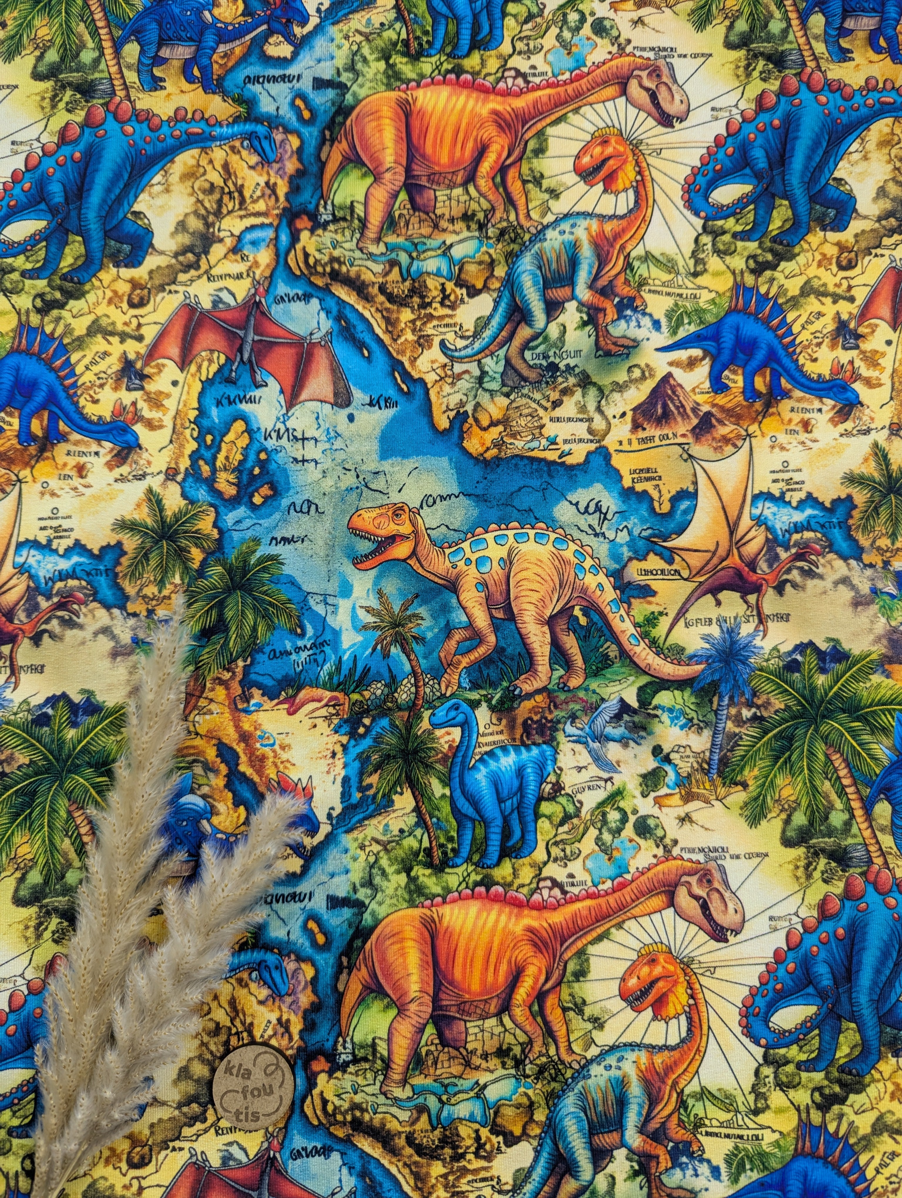 French terry - dinos du monde