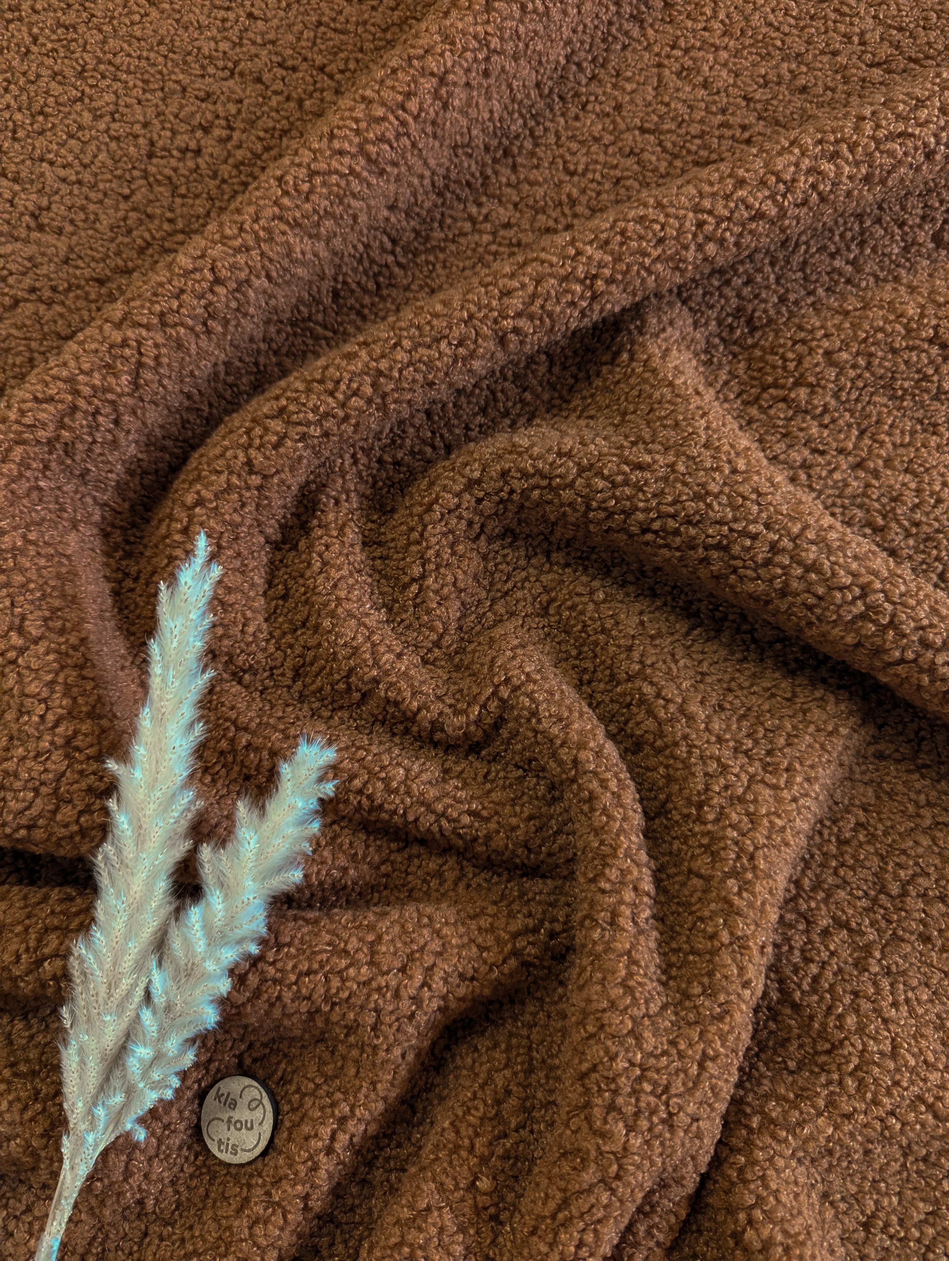 Teddy bouclé - amaretto