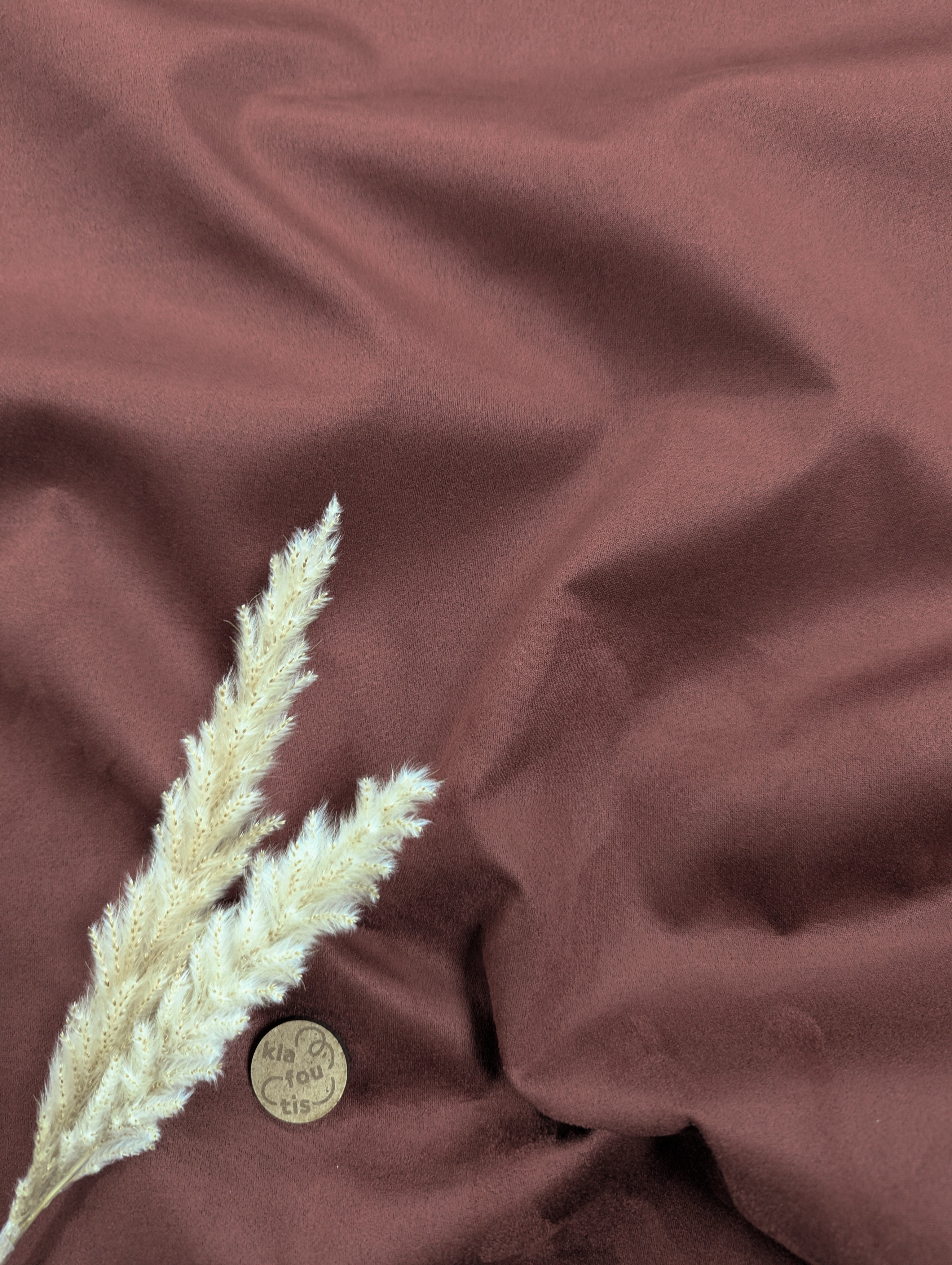 Suédine stretch - terre cuite