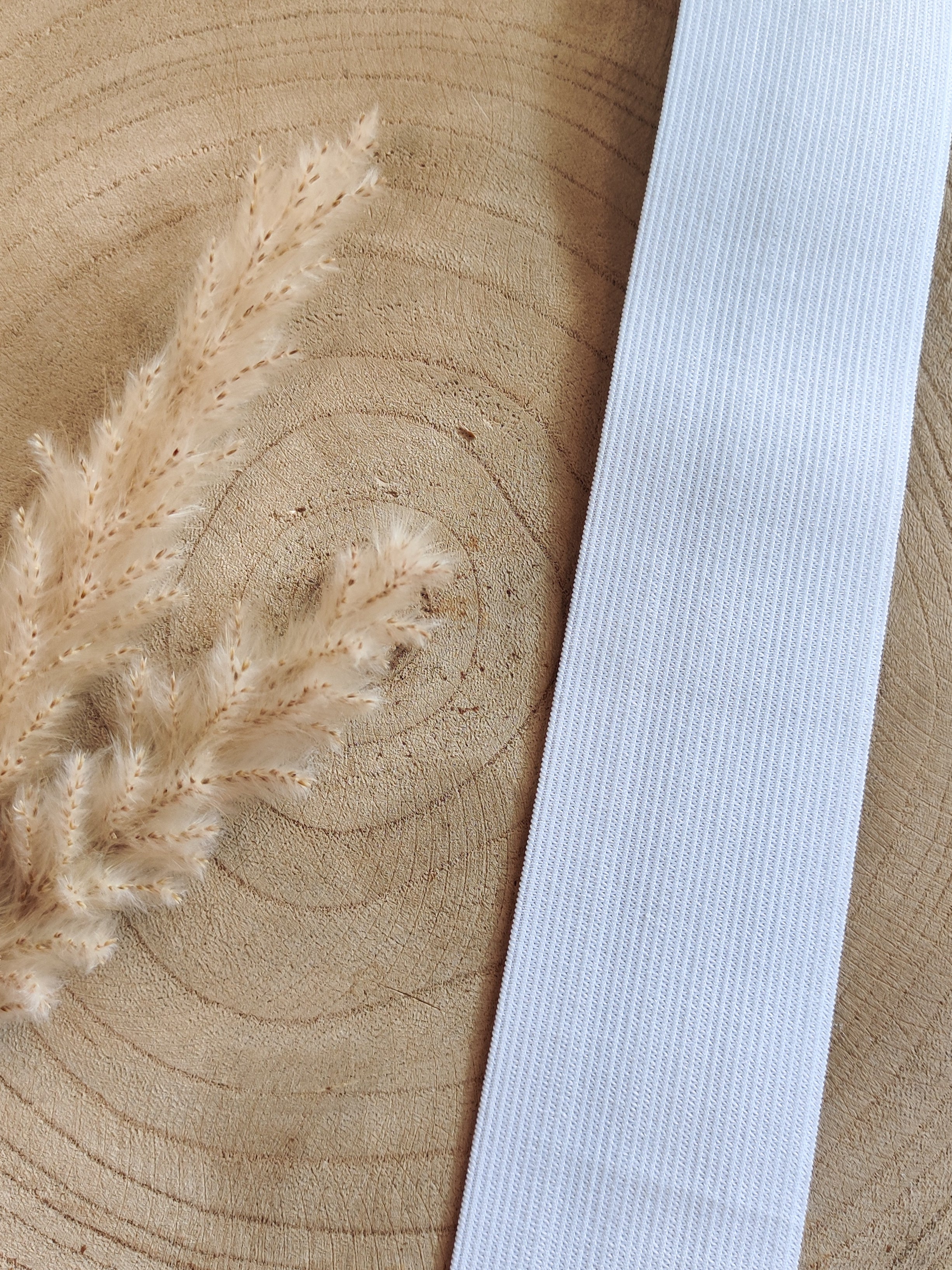 Elastique blanc ou noir 50mm