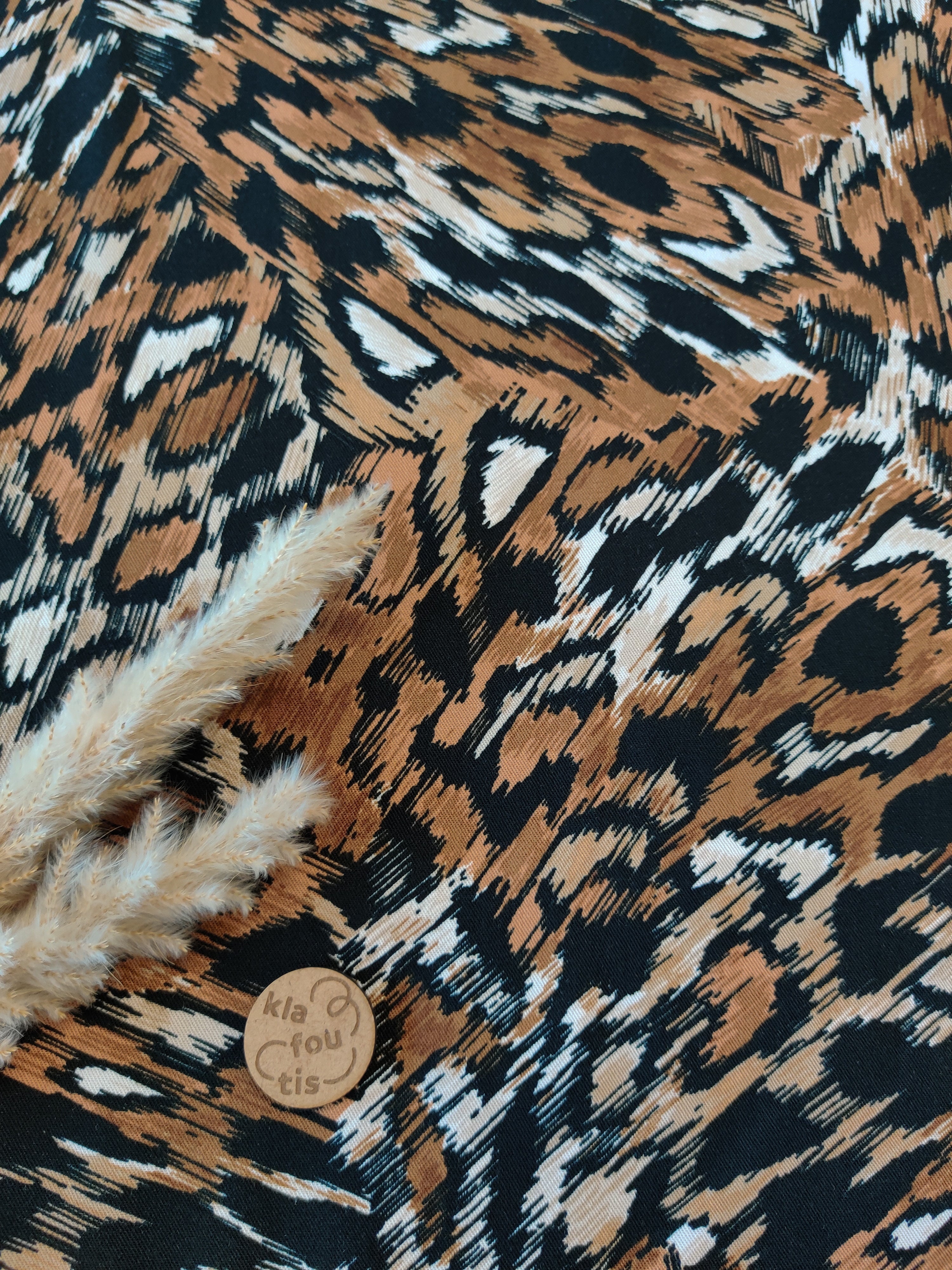 Twill de viscose camel - Trajectoires furtives