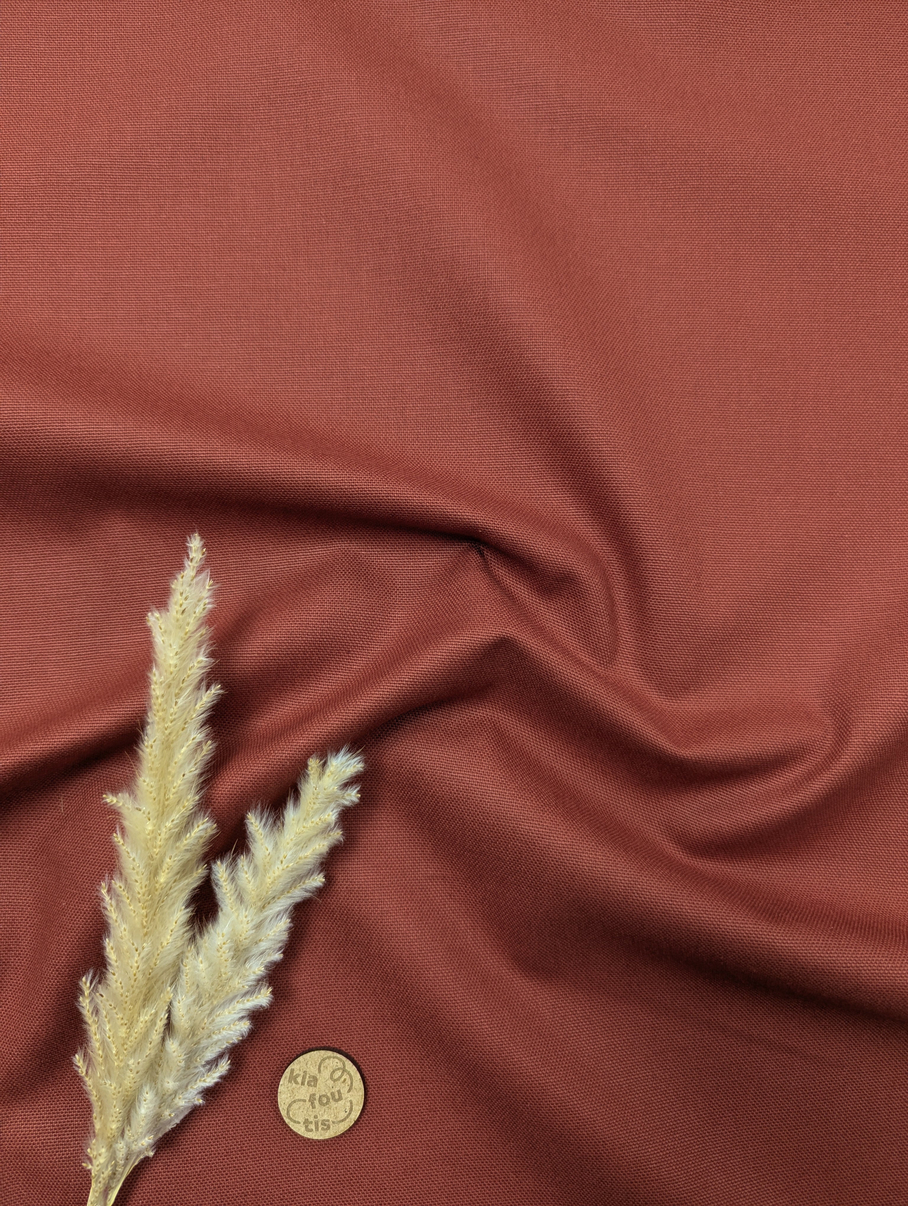 Canevas 100% coton - terracotta