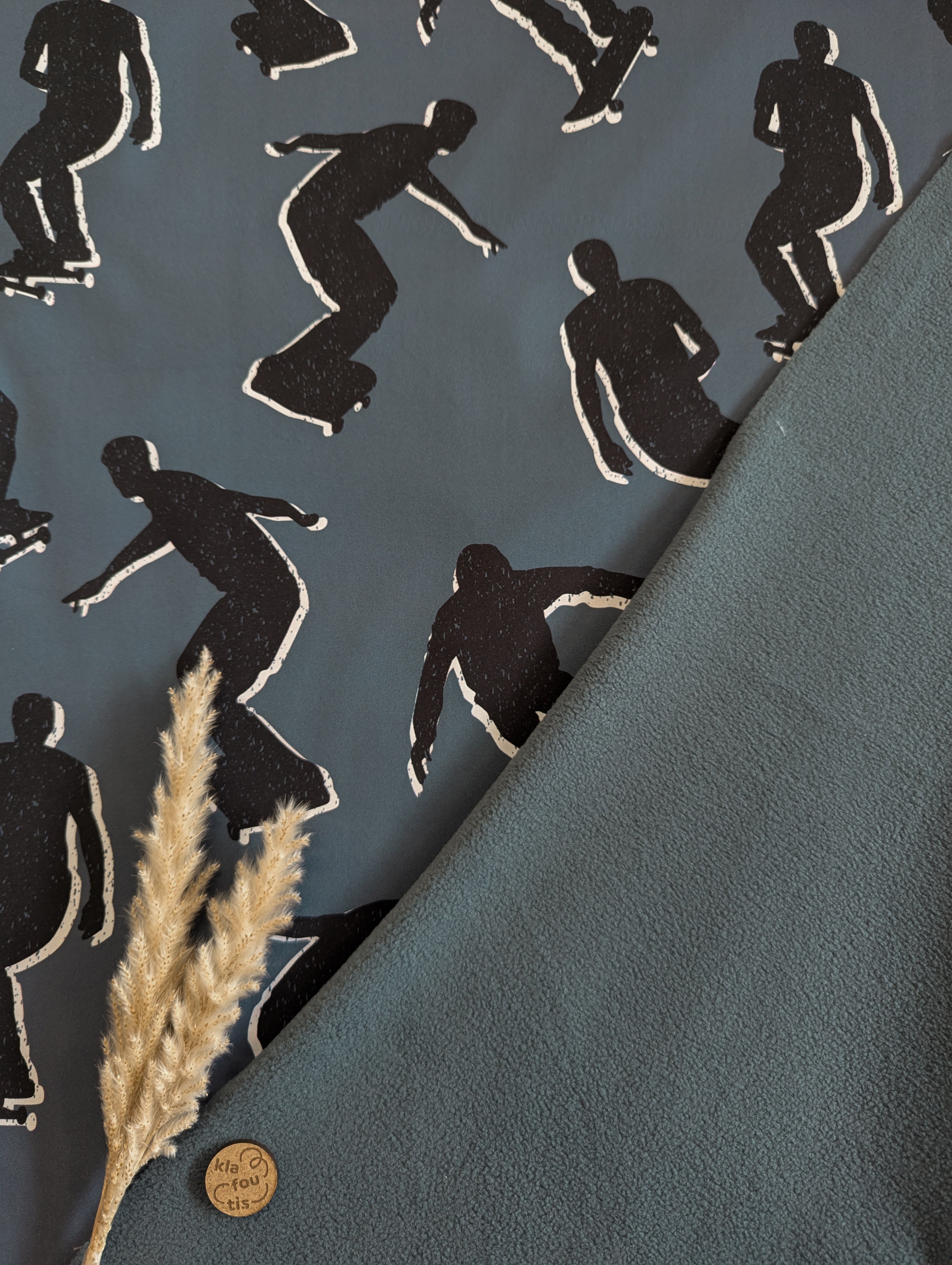 Softshell bleu acier - skate