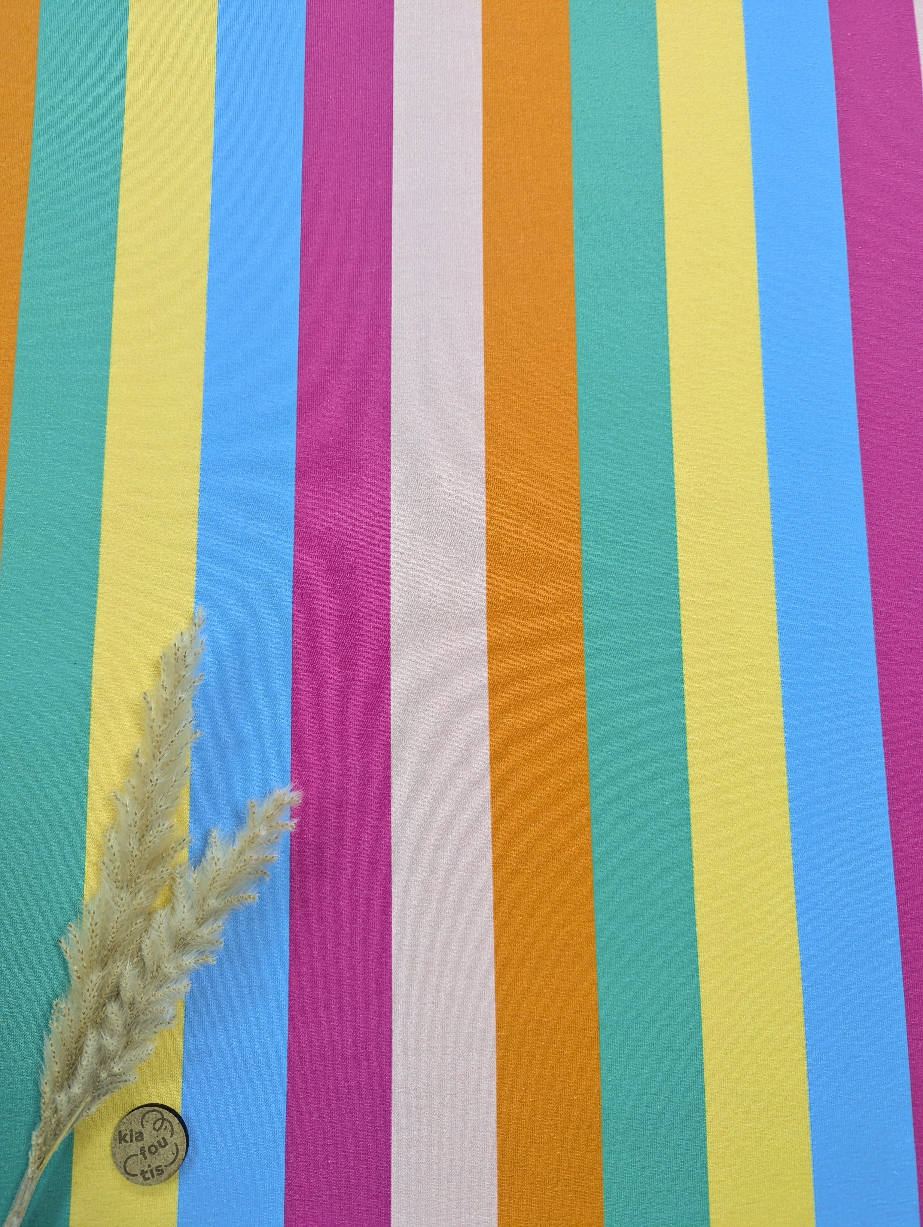 French Terry rayé - joie d