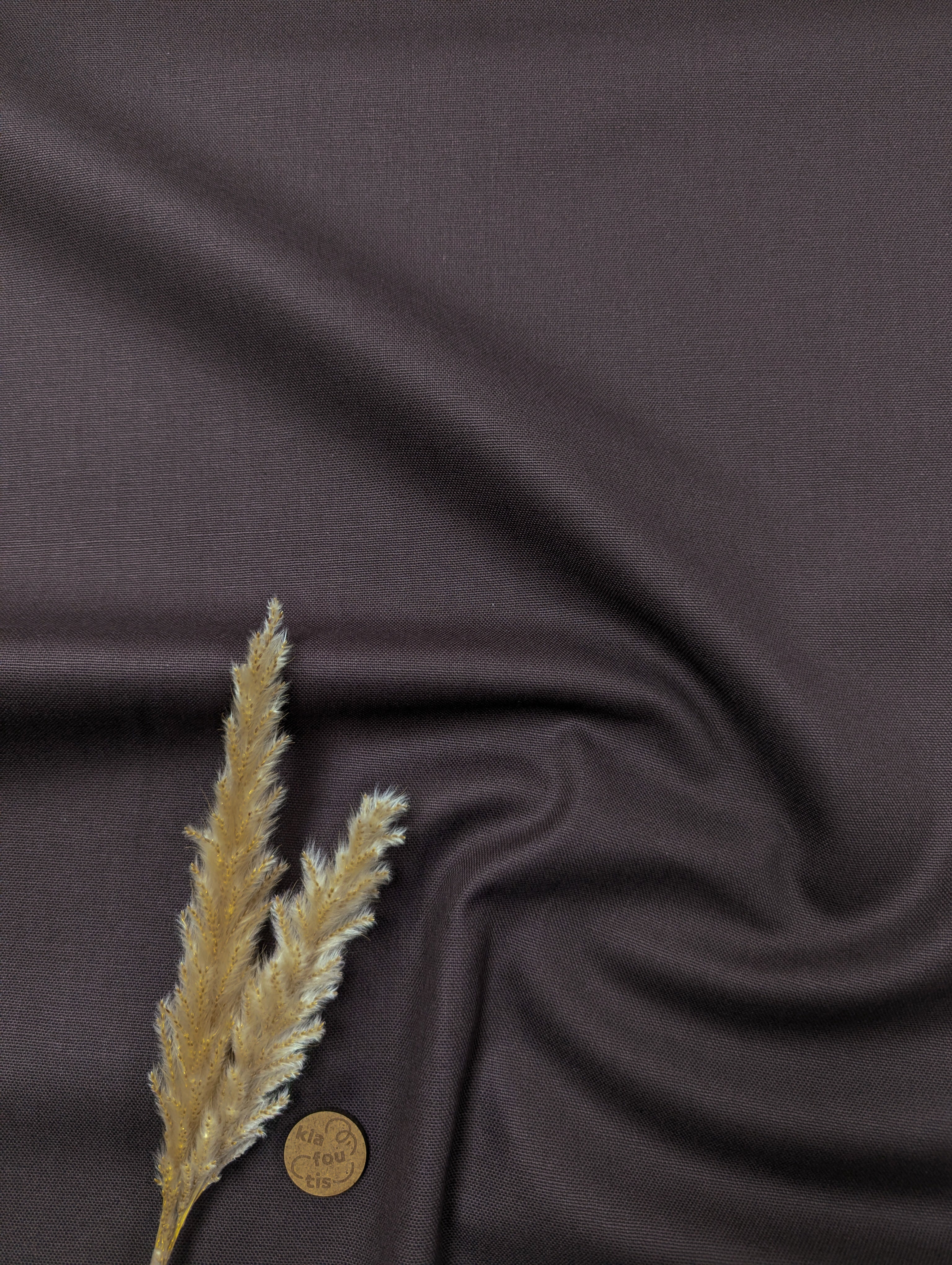 Canevas 100% coton - chocolat noir