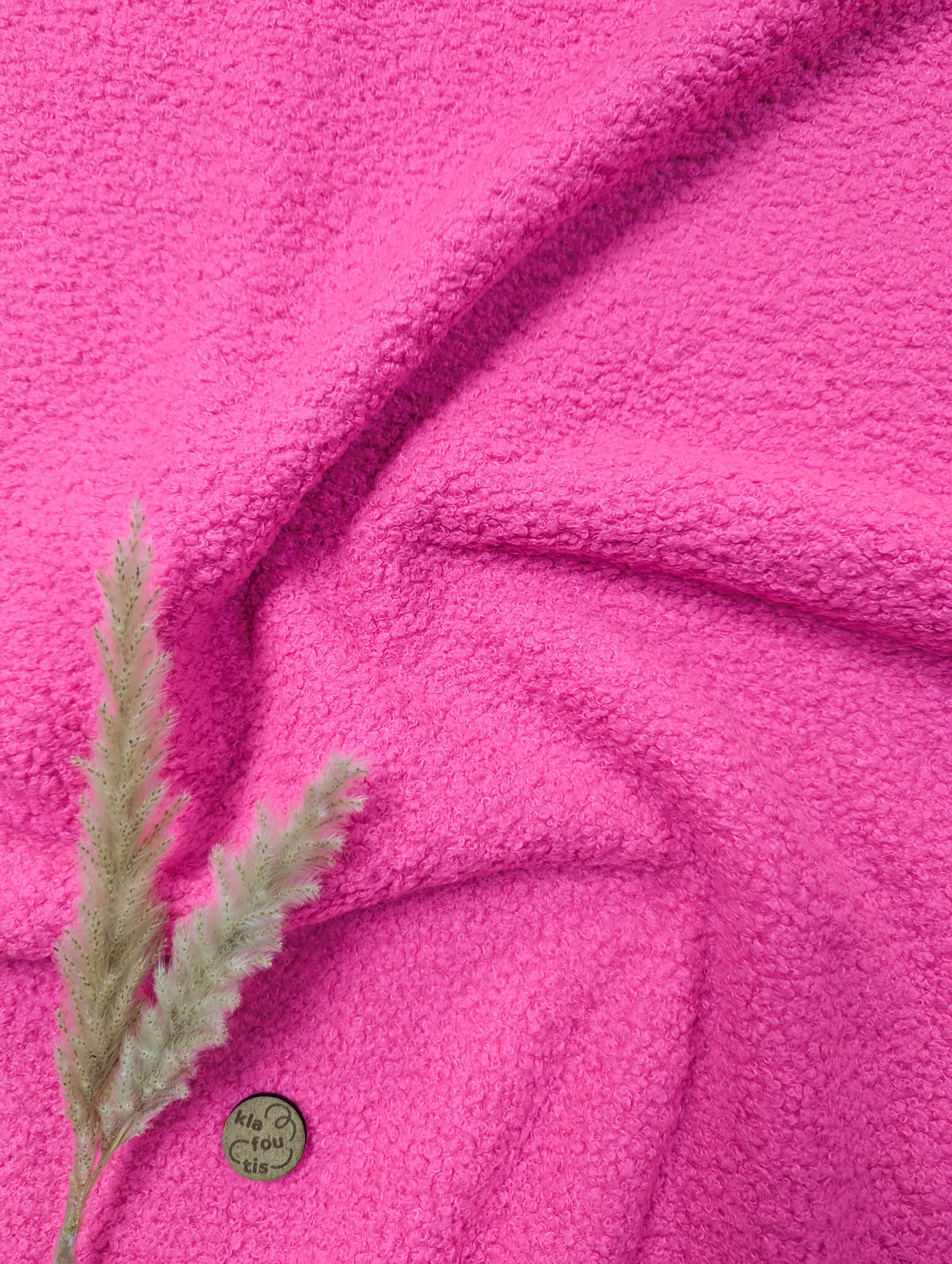 Teddy doublé polaire - rose fluo